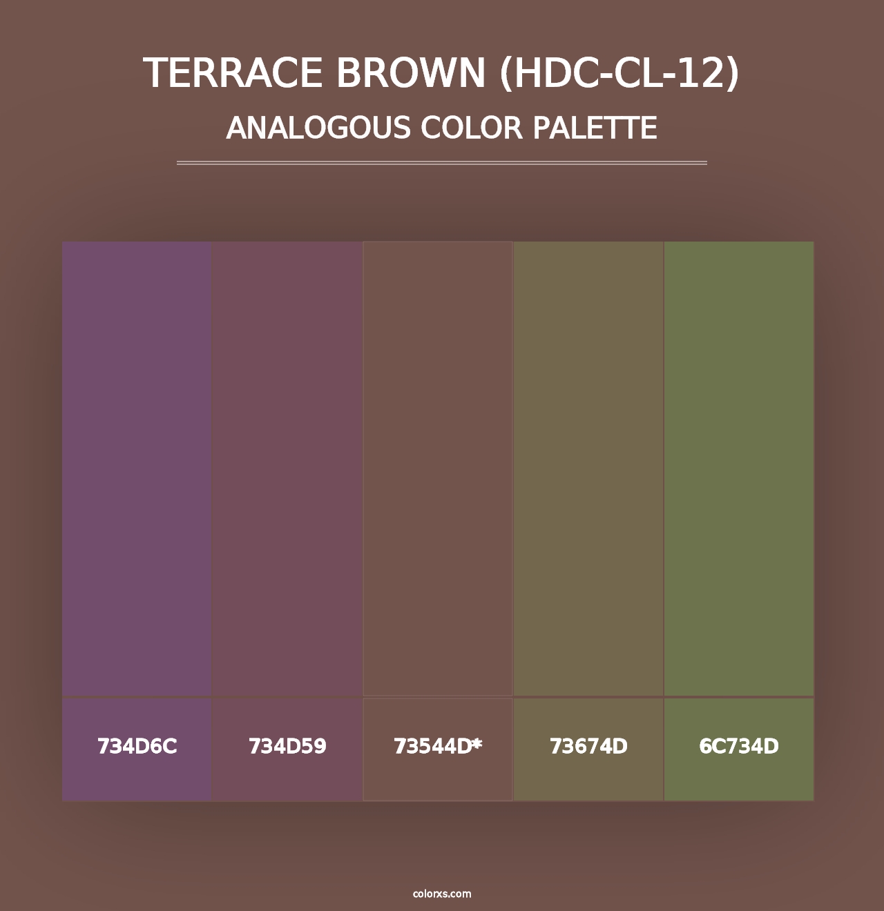 Terrace Brown (HDC-CL-12) - Analogous Color Palette