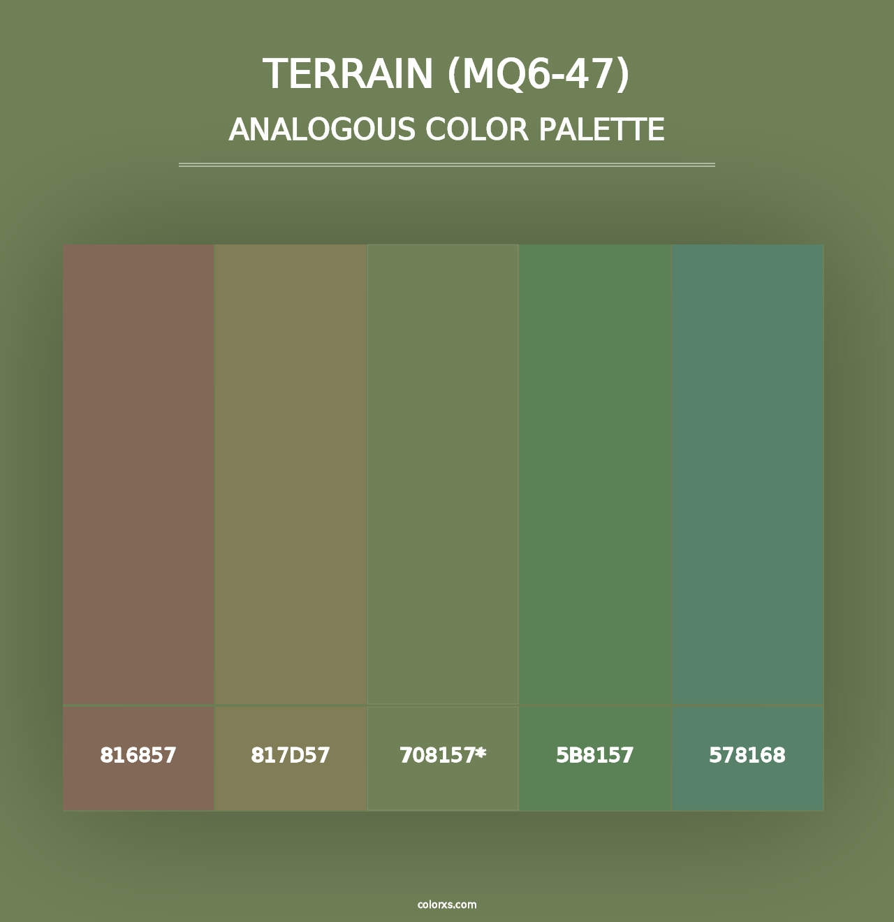 Terrain (MQ6-47) - Analogous Color Palette