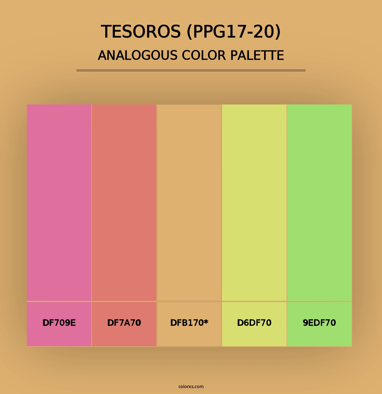 Tesoros (PPG17-20) - Analogous Color Palette