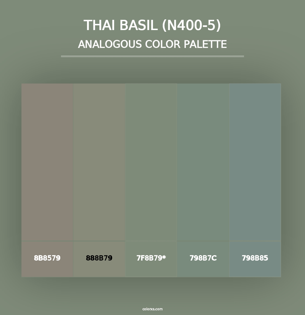 Thai Basil (N400-5) - Analogous Color Palette