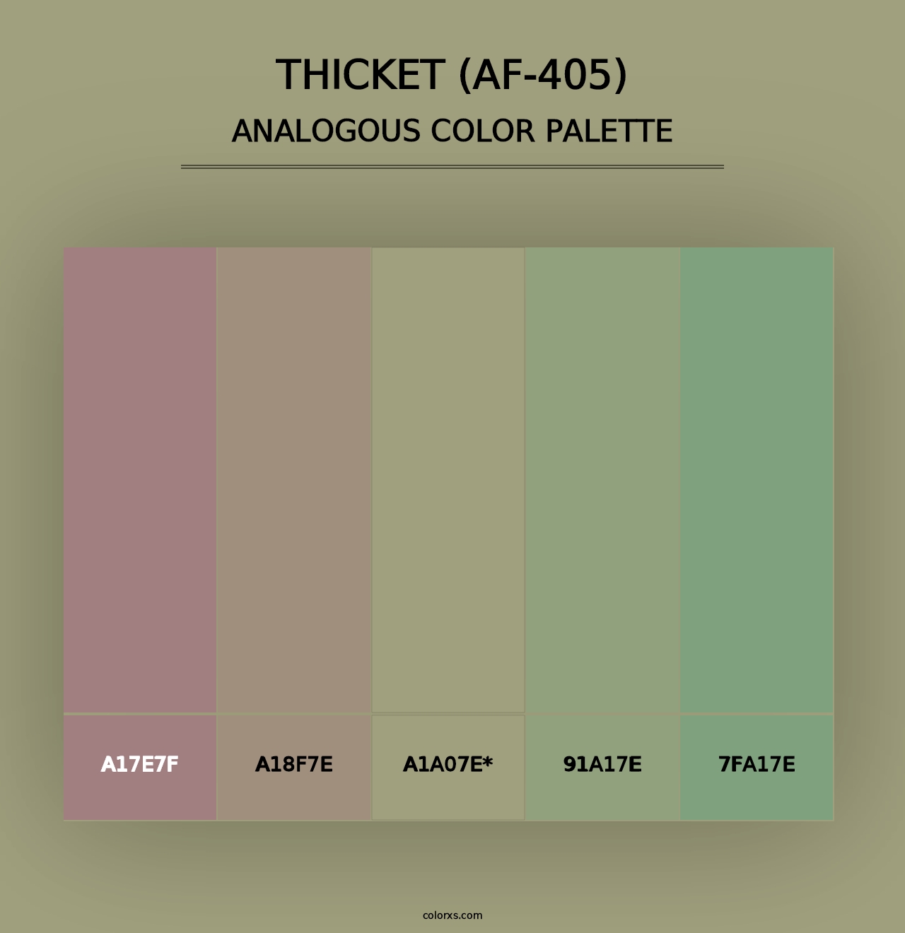 Thicket (AF-405) - Analogous Color Palette