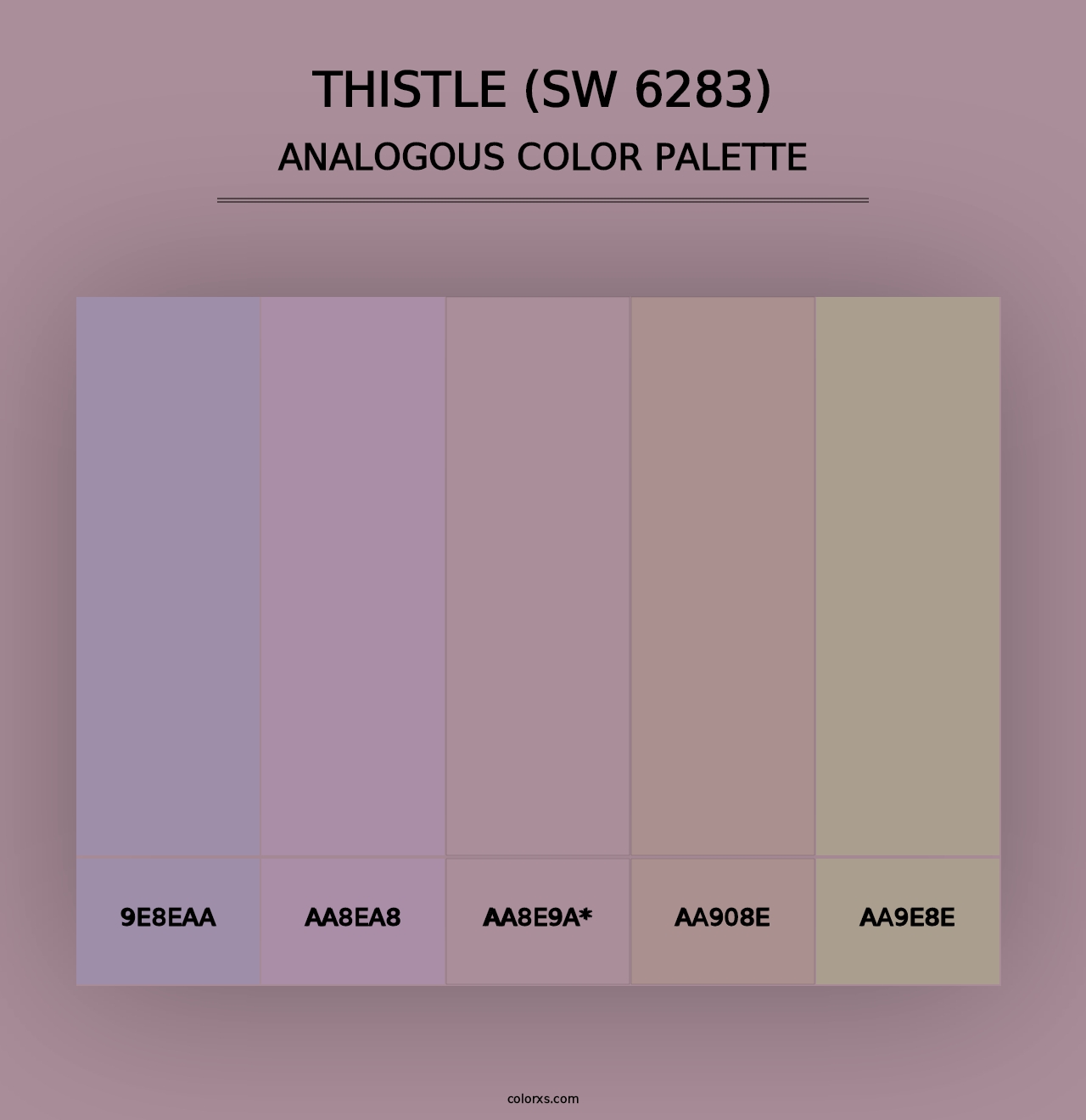 Thistle (SW 6283) - Analogous Color Palette