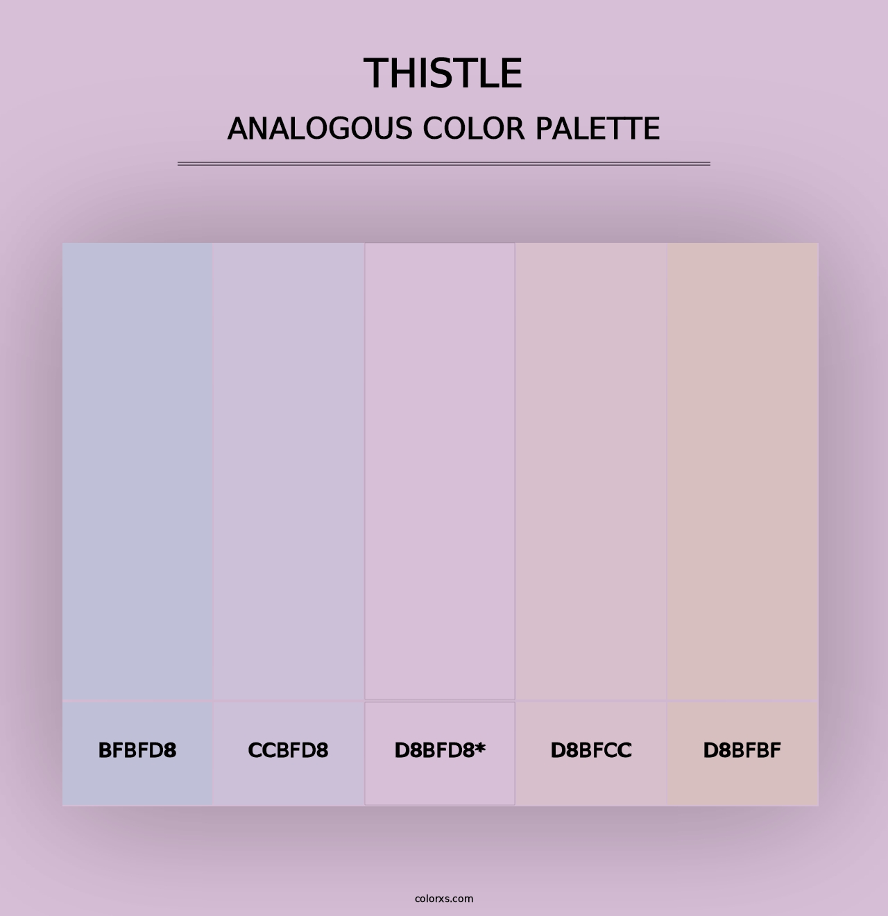 Thistle - Analogous Color Palette