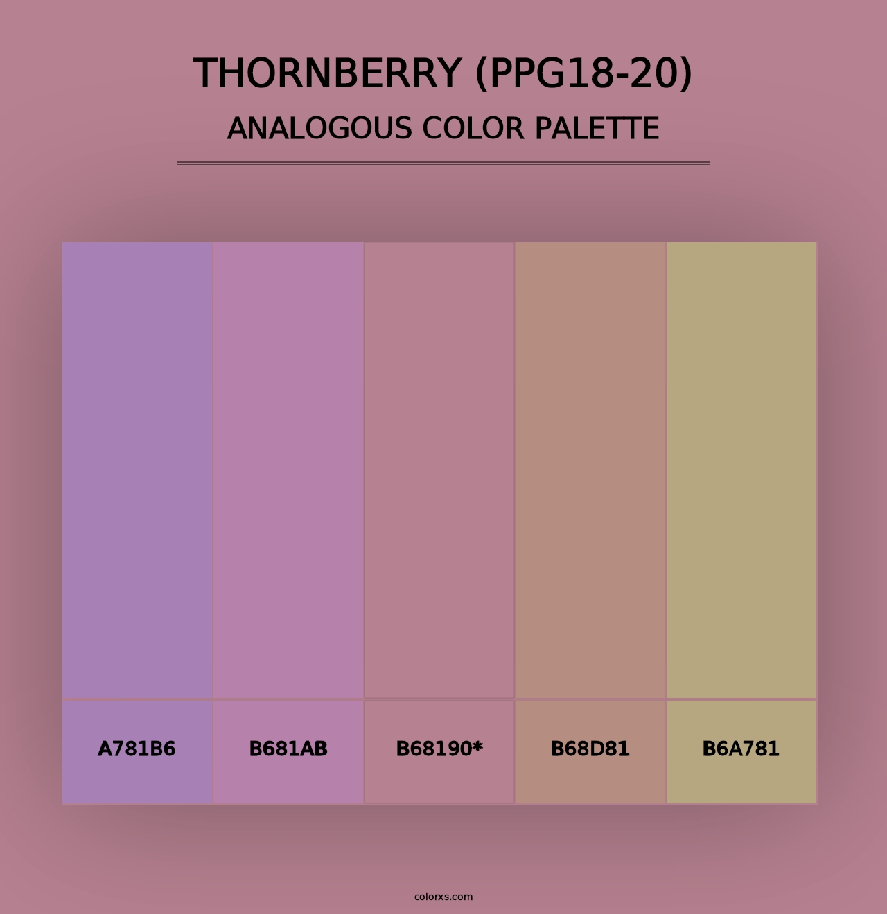 Thornberry (PPG18-20) - Analogous Color Palette