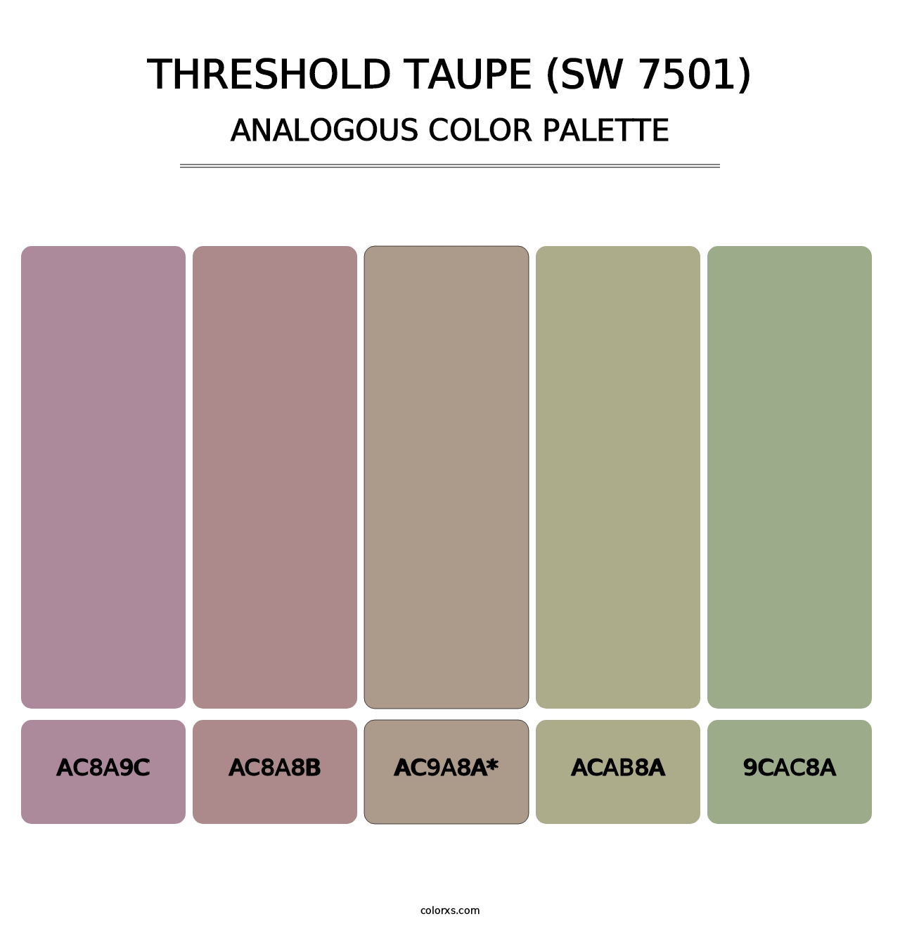 Threshold Taupe (SW 7501) - Analogous Color Palette