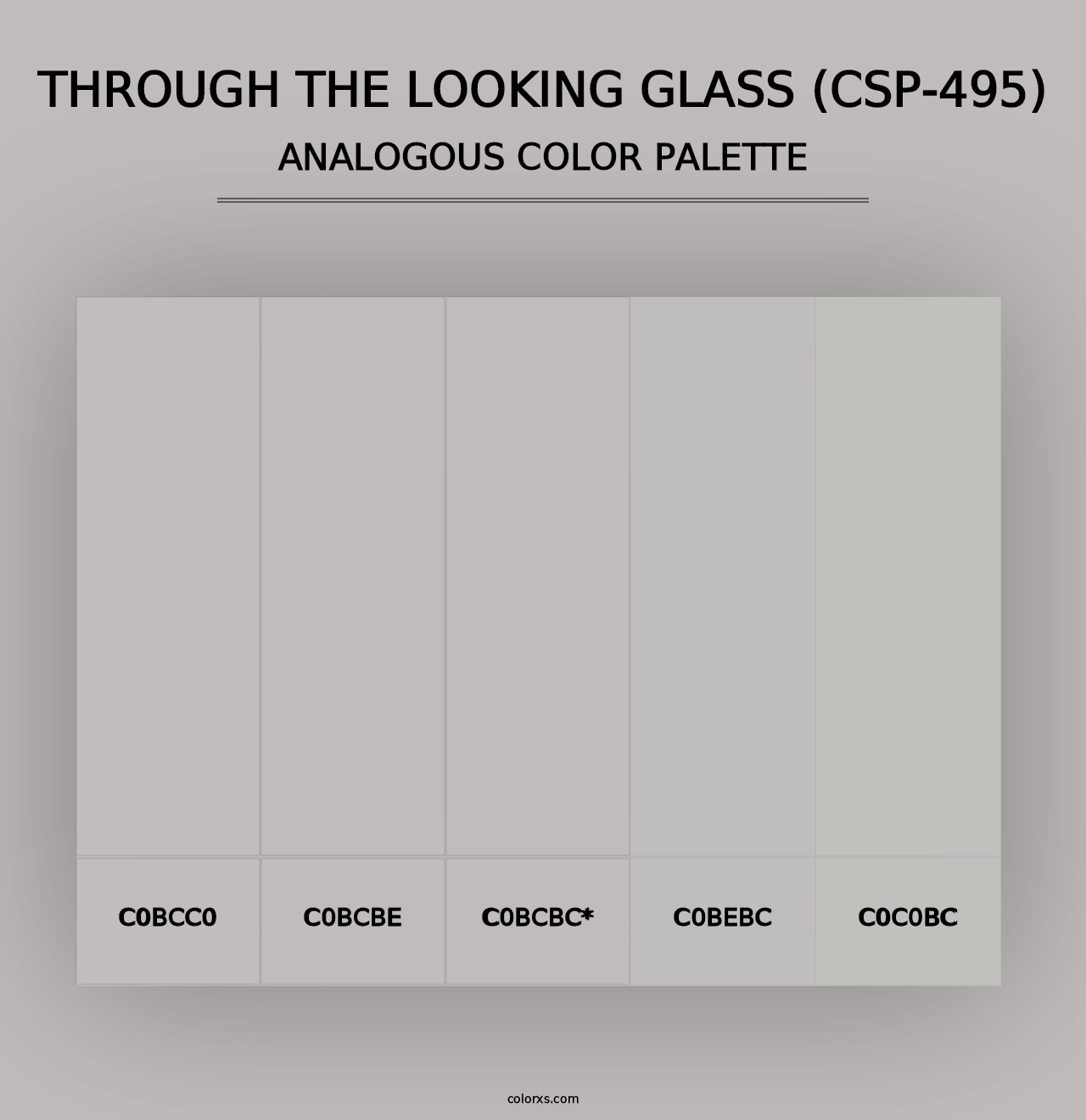 Through the Looking Glass (CSP-495) - Analogous Color Palette