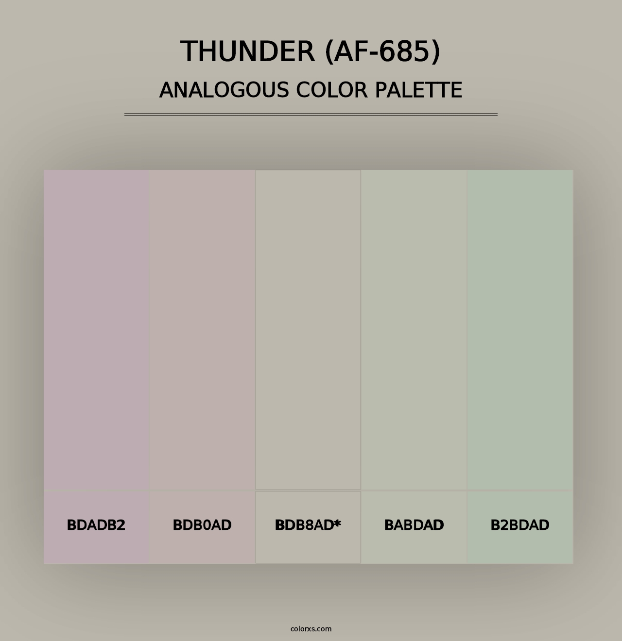 Thunder (AF-685) - Analogous Color Palette