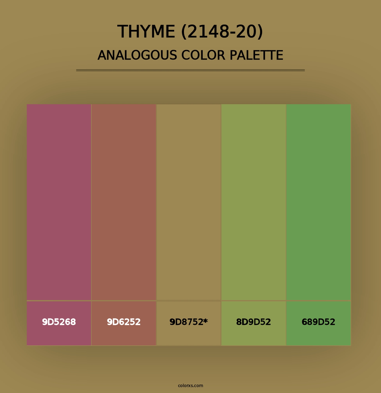 Thyme (2148-20) - Analogous Color Palette