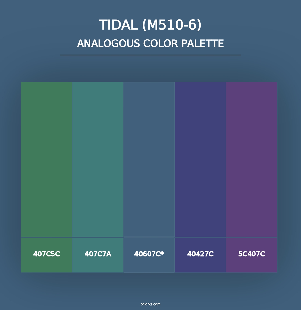 Tidal (M510-6) - Analogous Color Palette