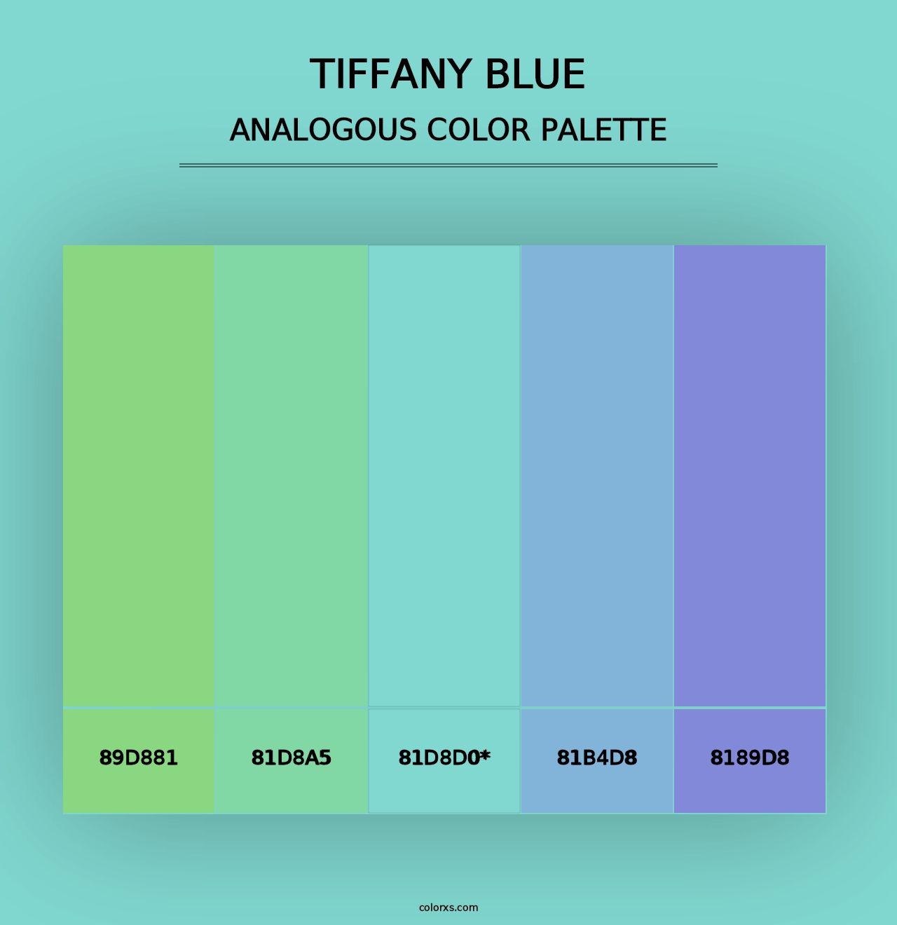 Tiffany Blue - Analogous Color Palette