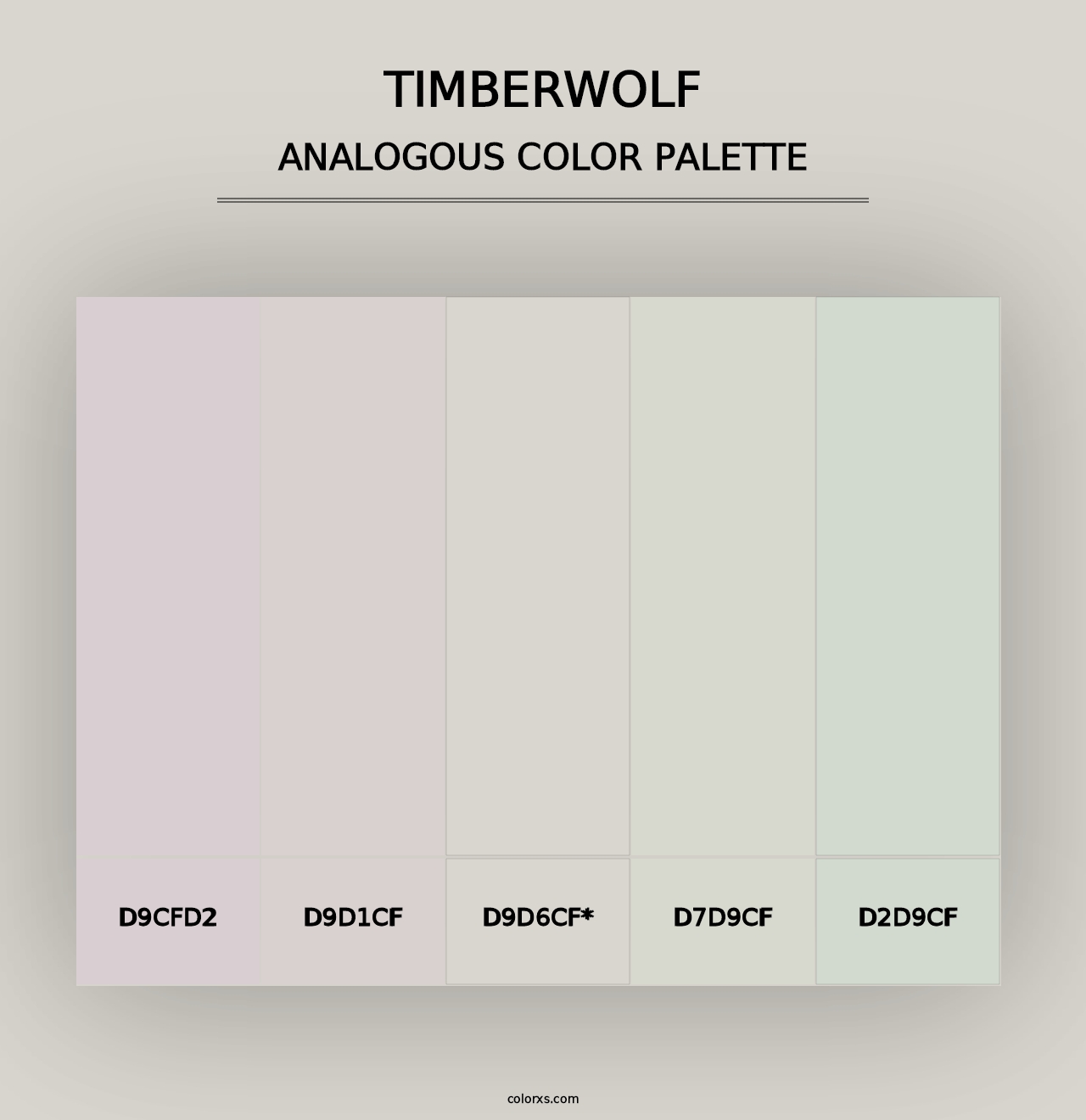 Timberwolf - Analogous Color Palette