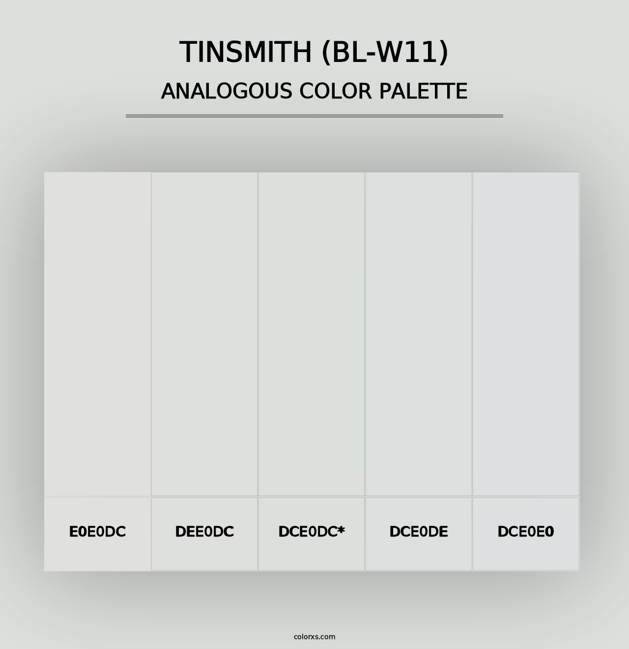 Tinsmith (BL-W11) - Analogous Color Palette