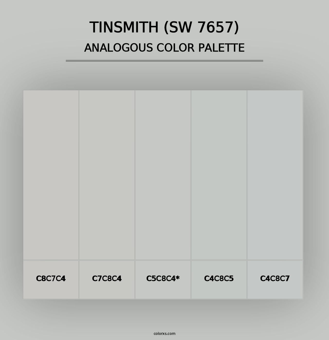 Tinsmith (SW 7657) - Analogous Color Palette