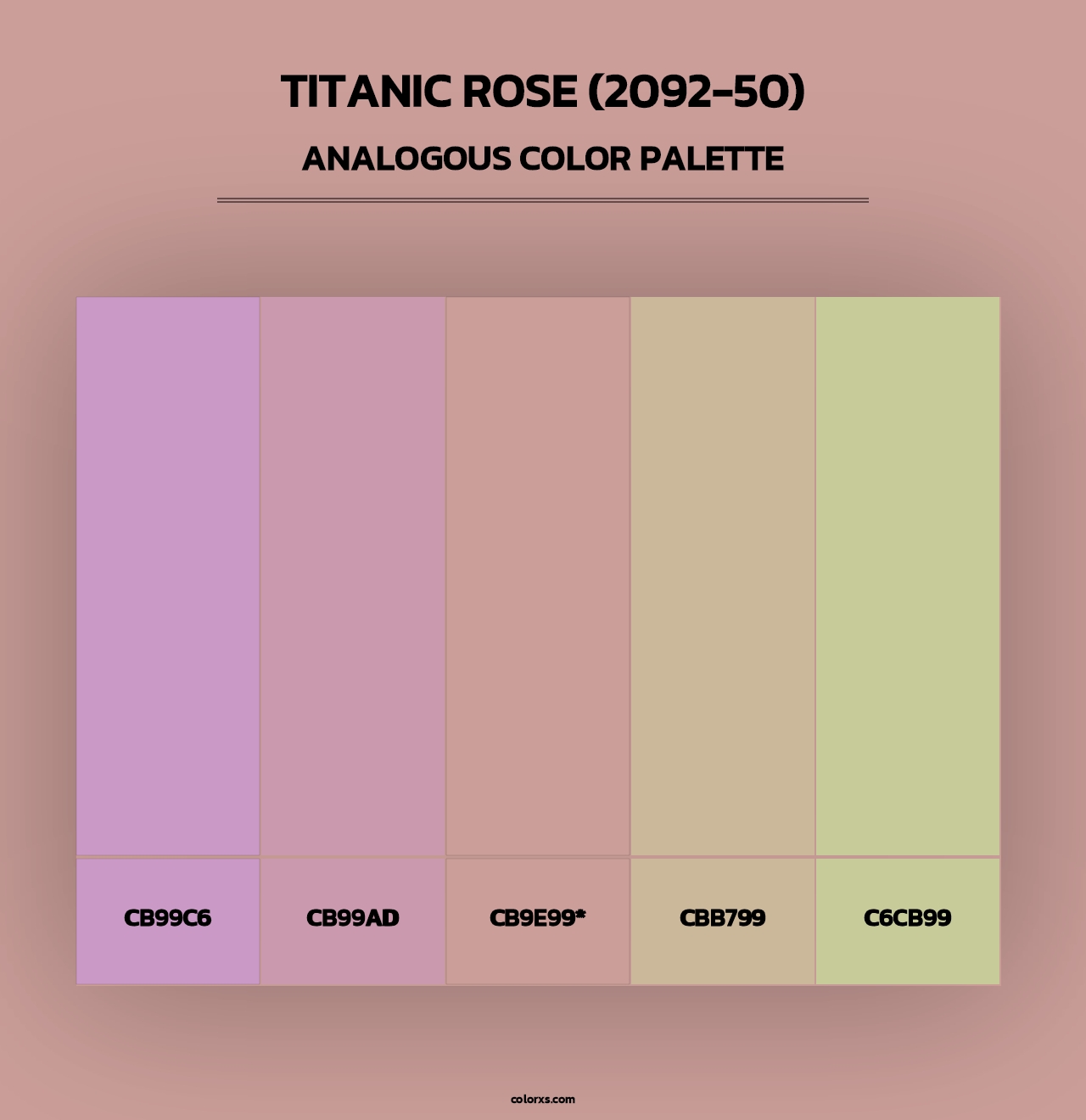 Titanic Rose (2092-50) - Analogous Color Palette