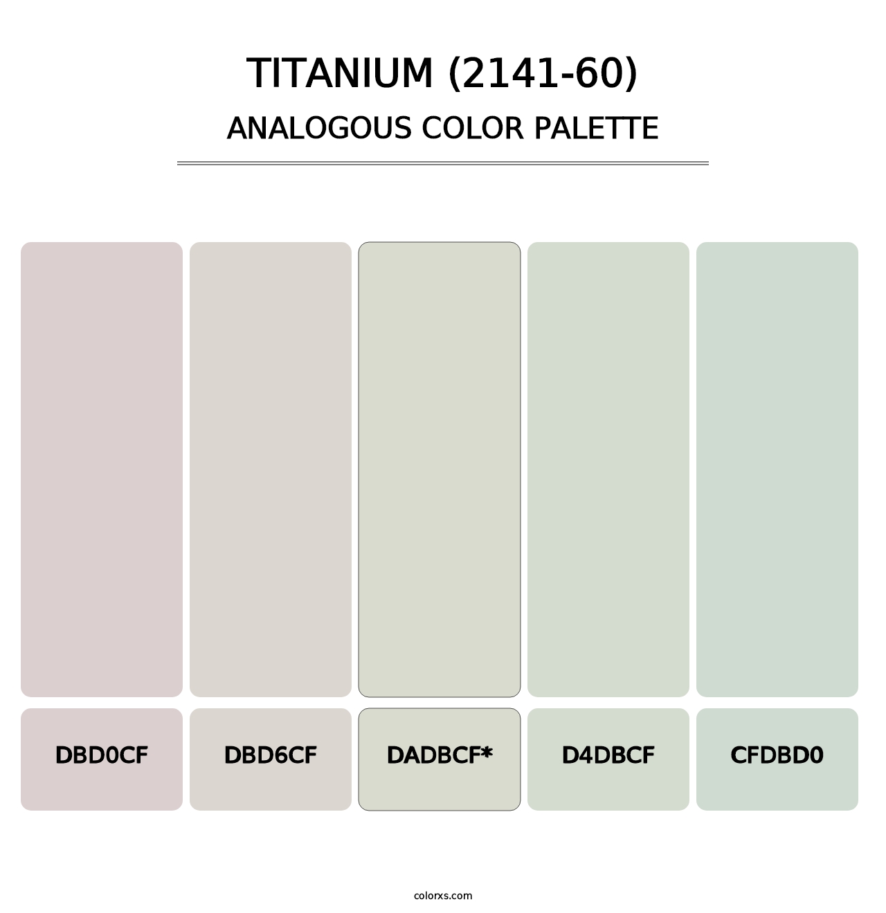 Titanium (2141-60) - Analogous Color Palette