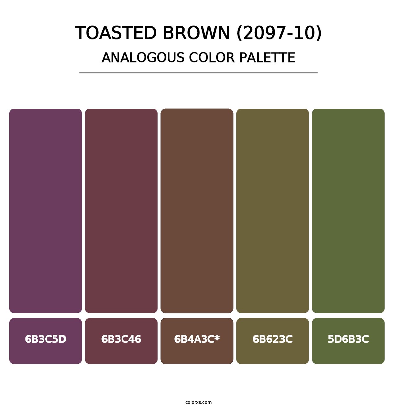 Toasted Brown (2097-10) - Analogous Color Palette