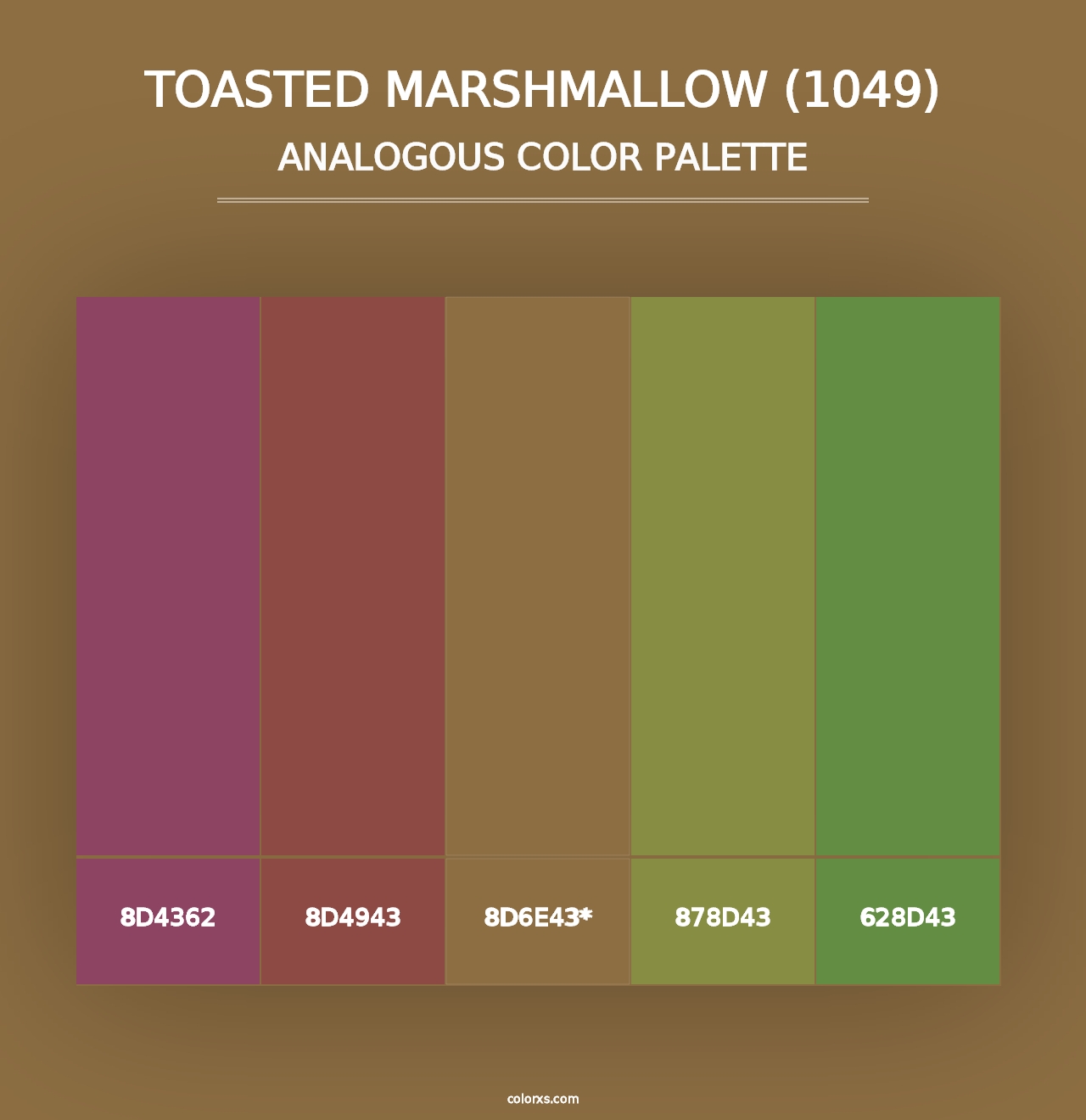 Toasted Marshmallow (1049) - Analogous Color Palette