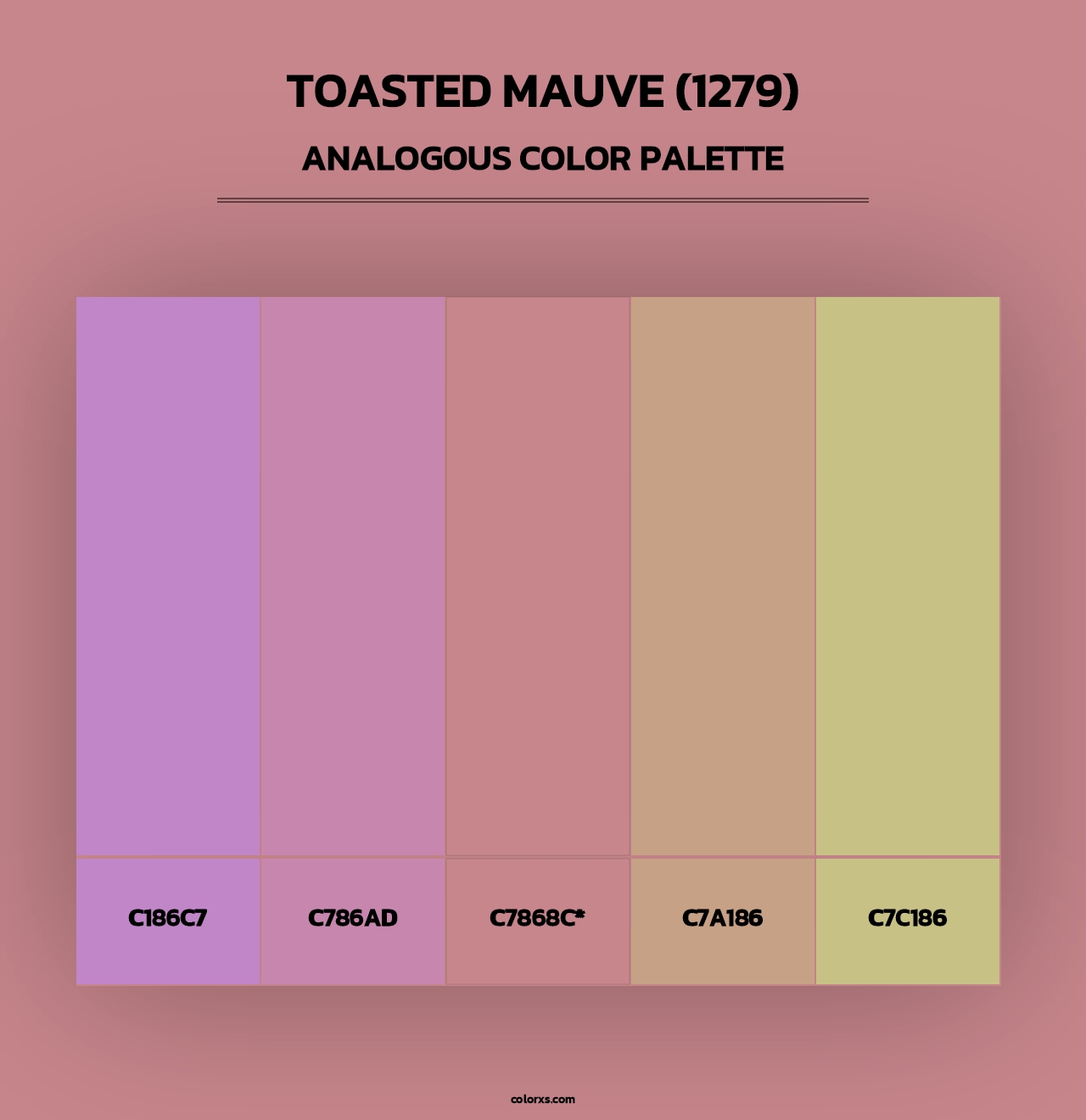 Toasted Mauve (1279) - Analogous Color Palette