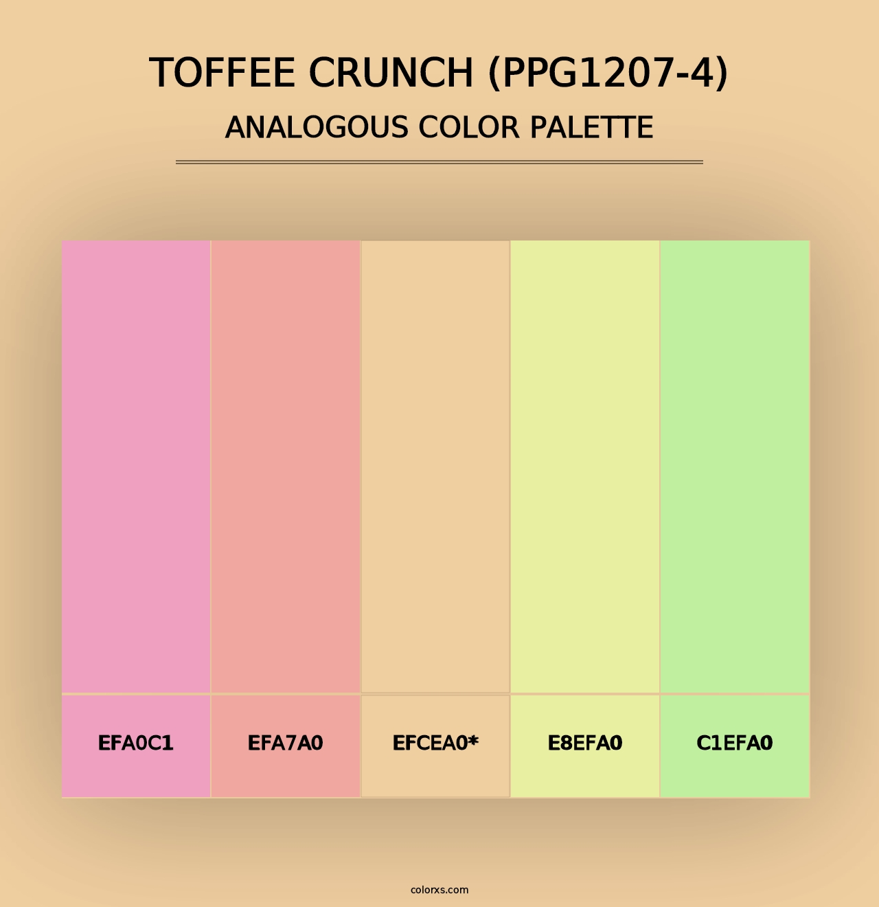 Toffee Crunch (PPG1207-4) - Analogous Color Palette