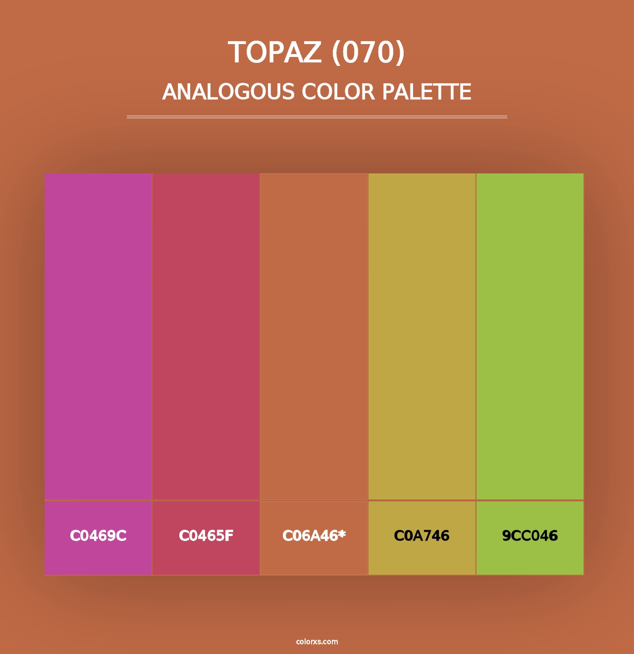 Topaz (070) - Analogous Color Palette