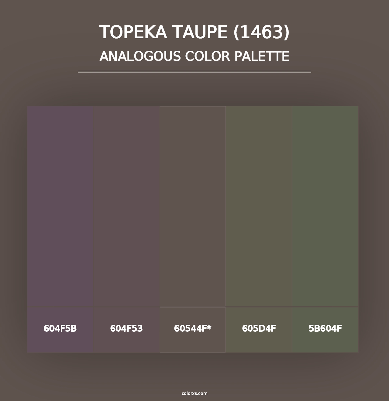 Topeka Taupe (1463) - Analogous Color Palette