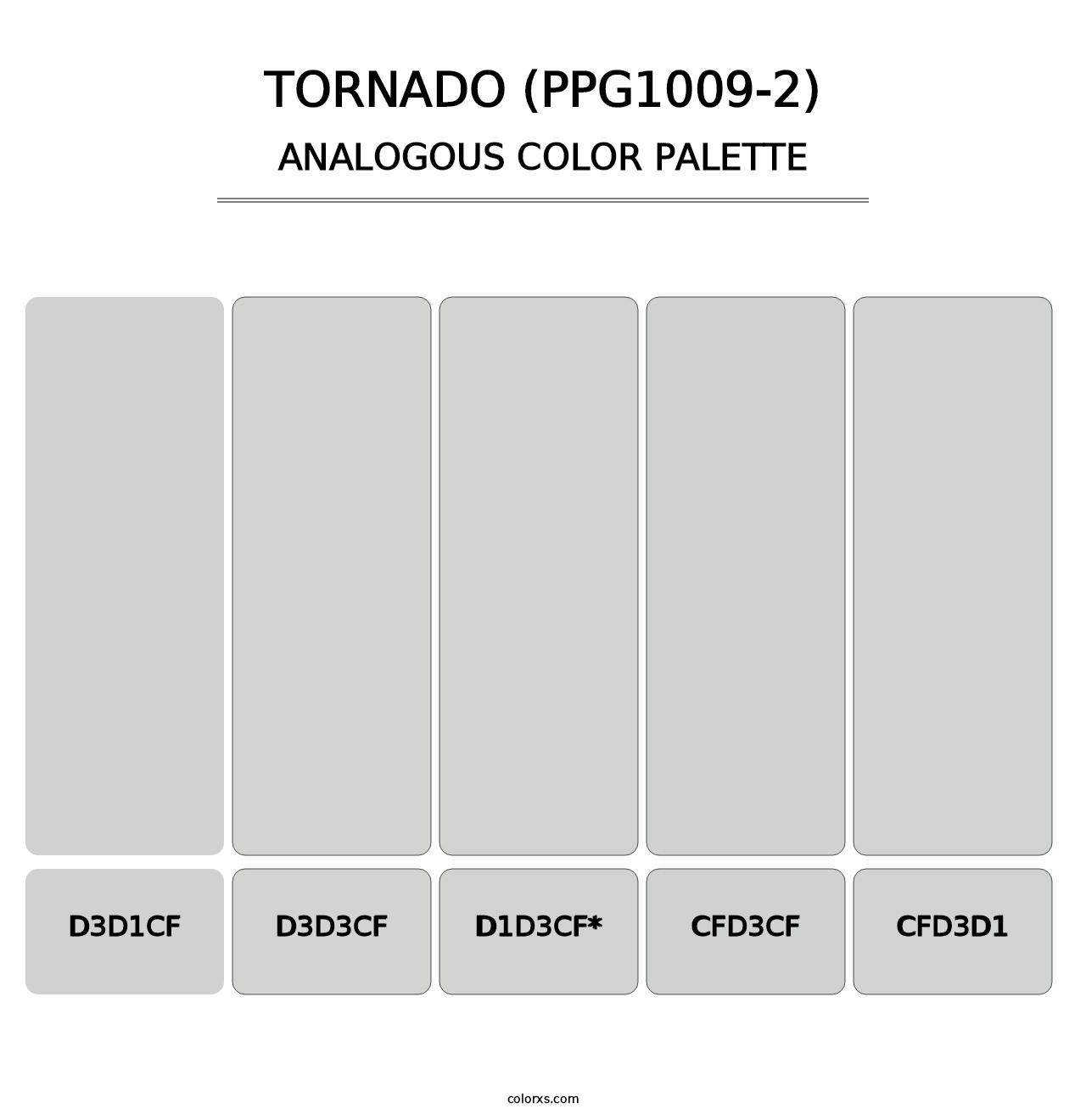 Tornado (PPG1009-2) - Analogous Color Palette