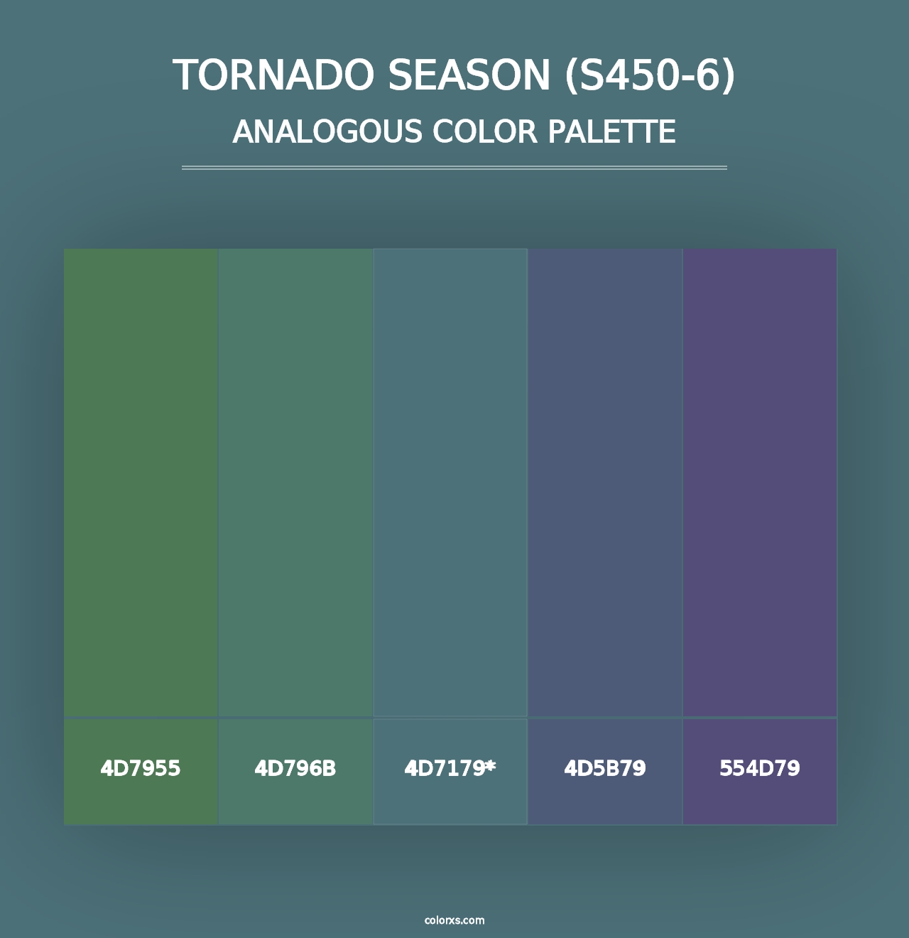 Tornado Season (S450-6) - Analogous Color Palette