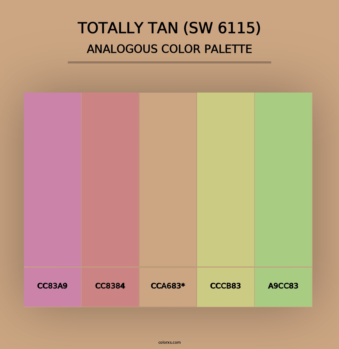 Totally Tan (SW 6115) - Analogous Color Palette