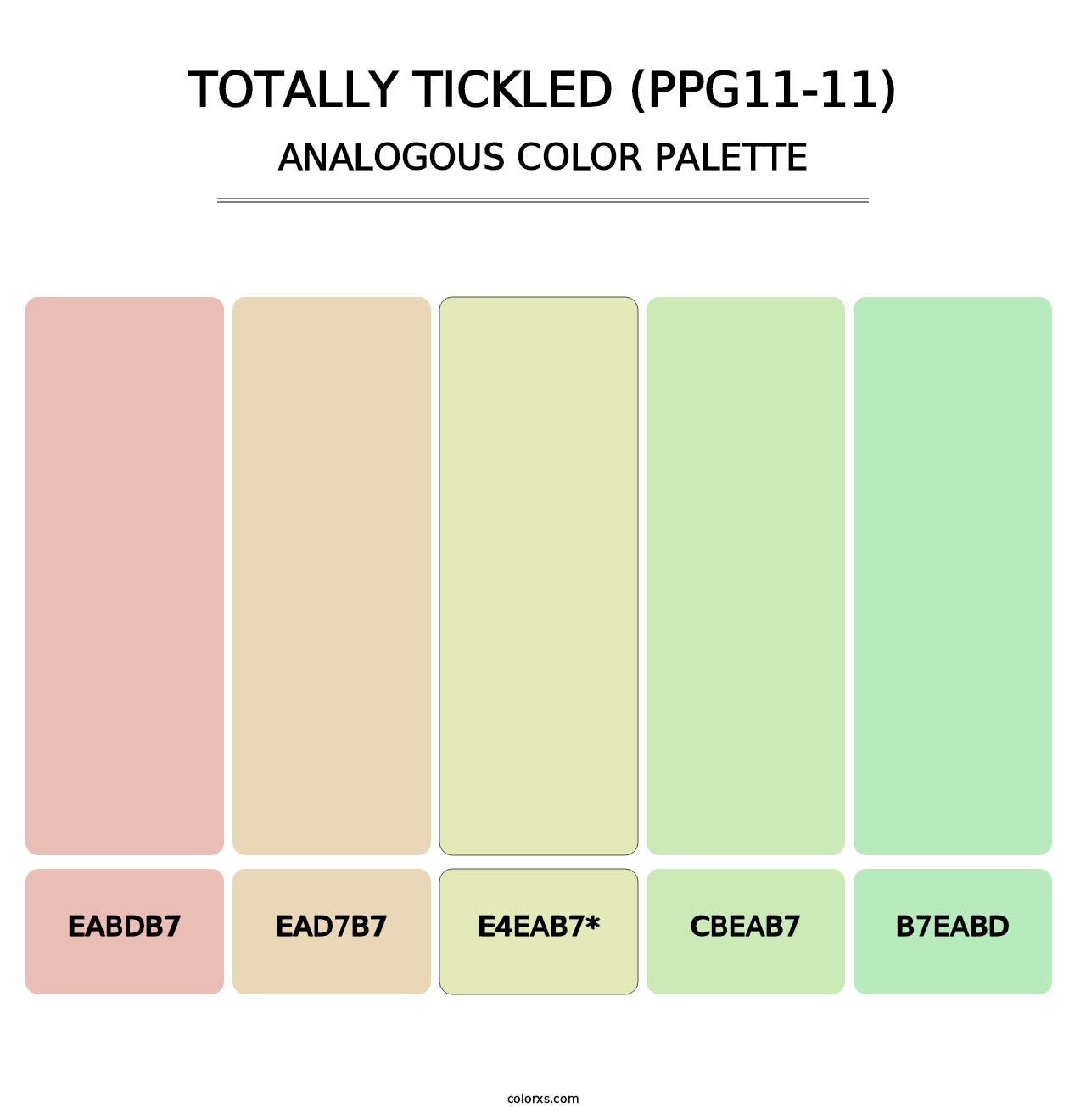 Totally Tickled (PPG11-11) - Analogous Color Palette