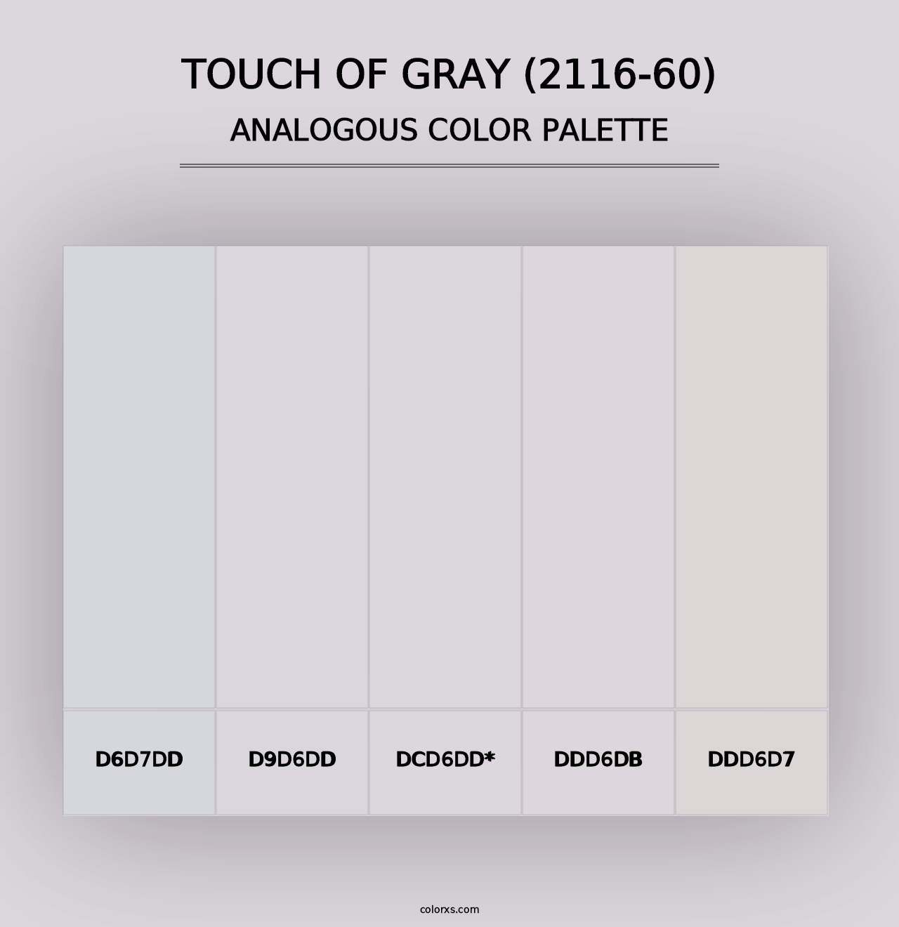 Touch of Gray (2116-60) - Analogous Color Palette