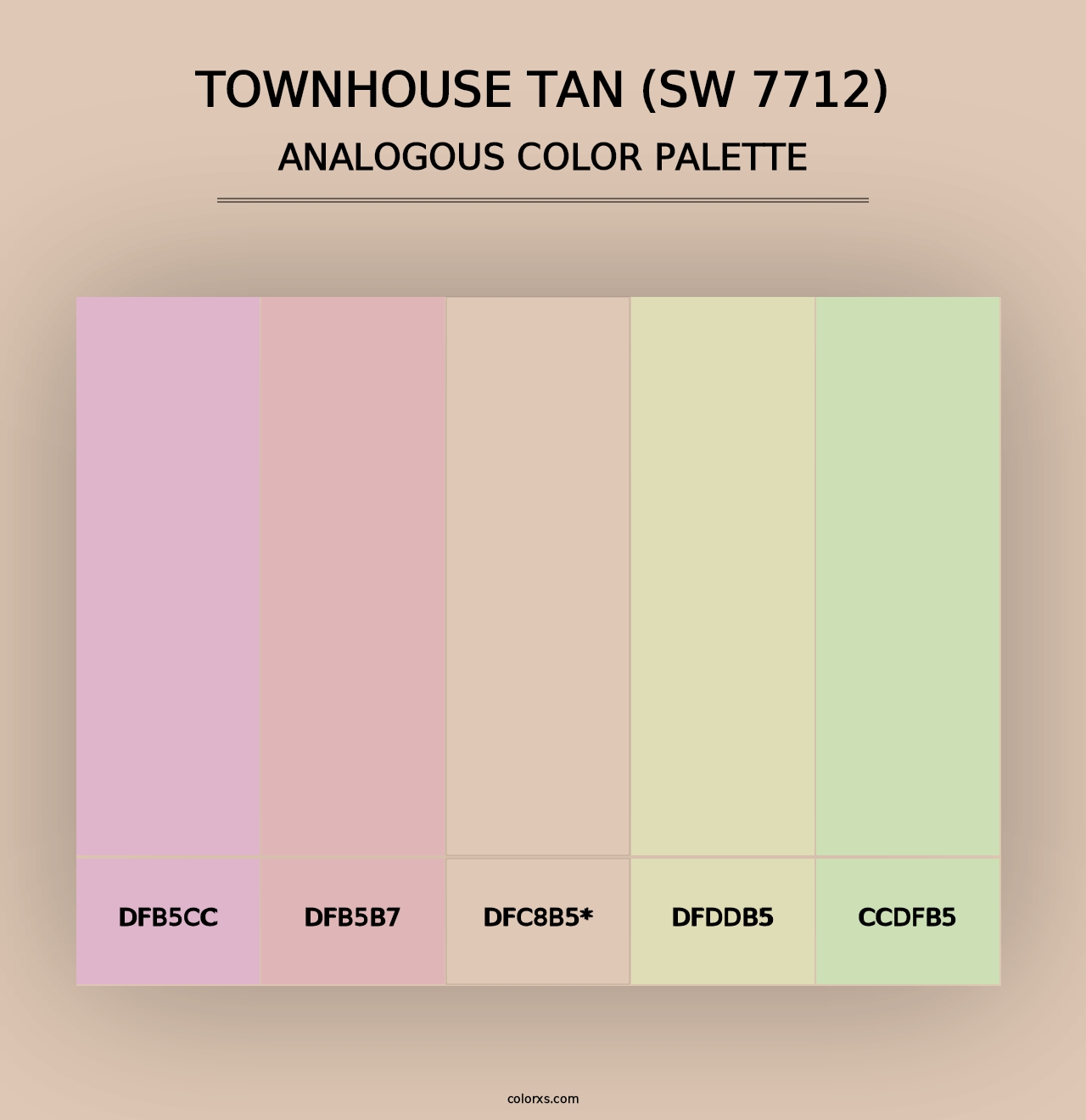 Townhouse Tan (SW 7712) - Analogous Color Palette