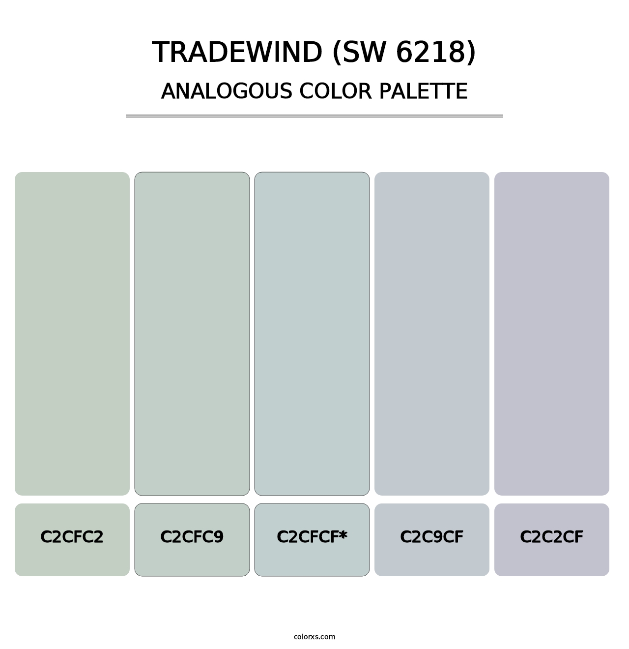 Tradewind (SW 6218) - Analogous Color Palette