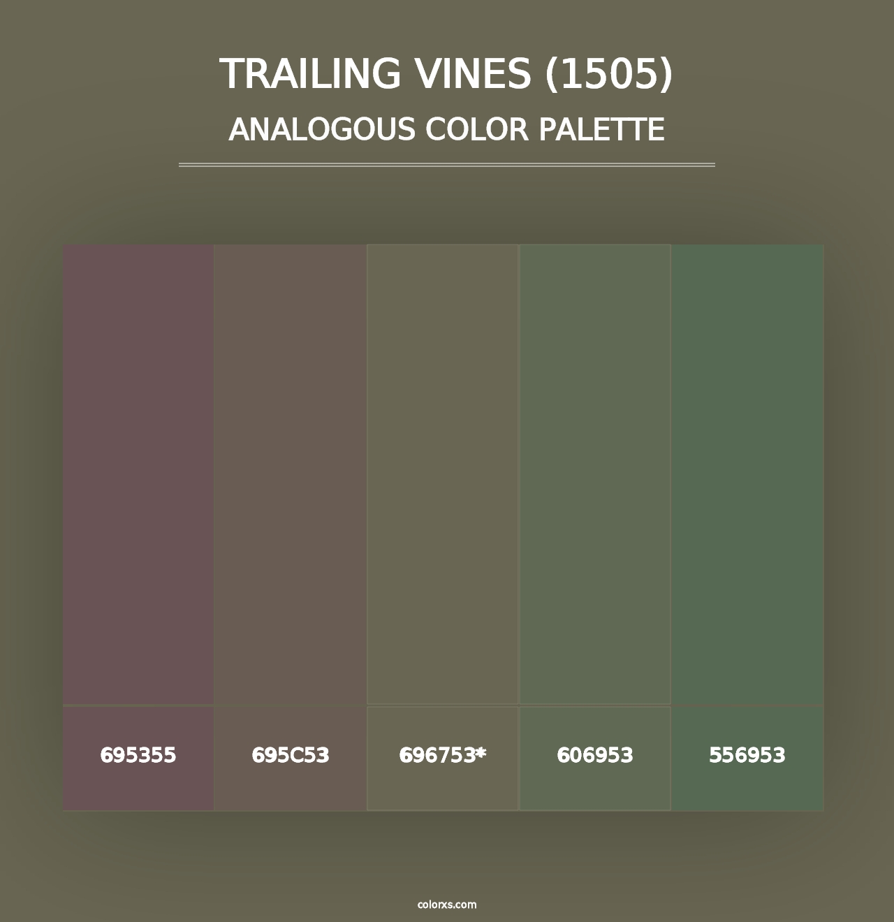 Trailing Vines (1505) - Analogous Color Palette