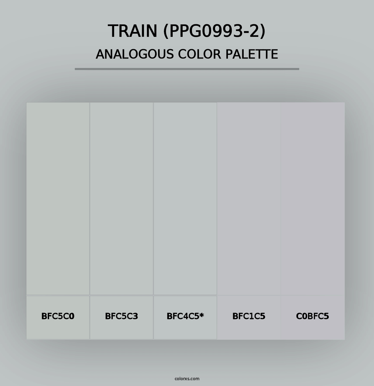 Train (PPG0993-2) - Analogous Color Palette