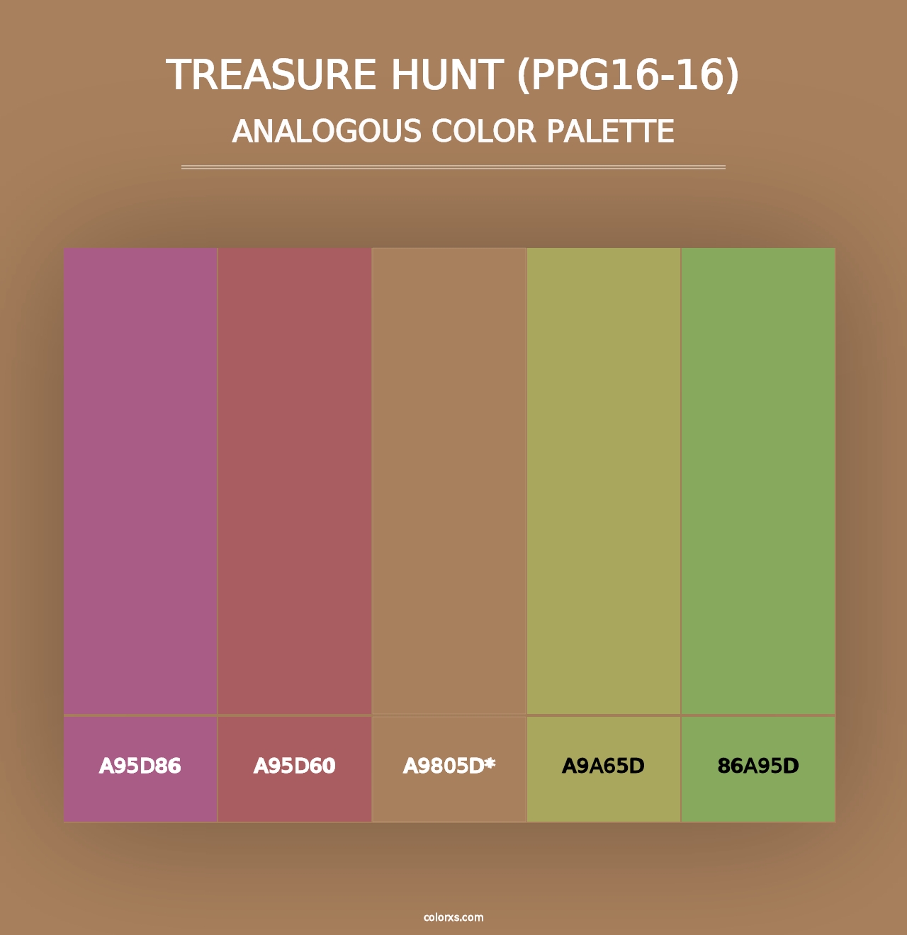 Treasure Hunt (PPG16-16) - Analogous Color Palette