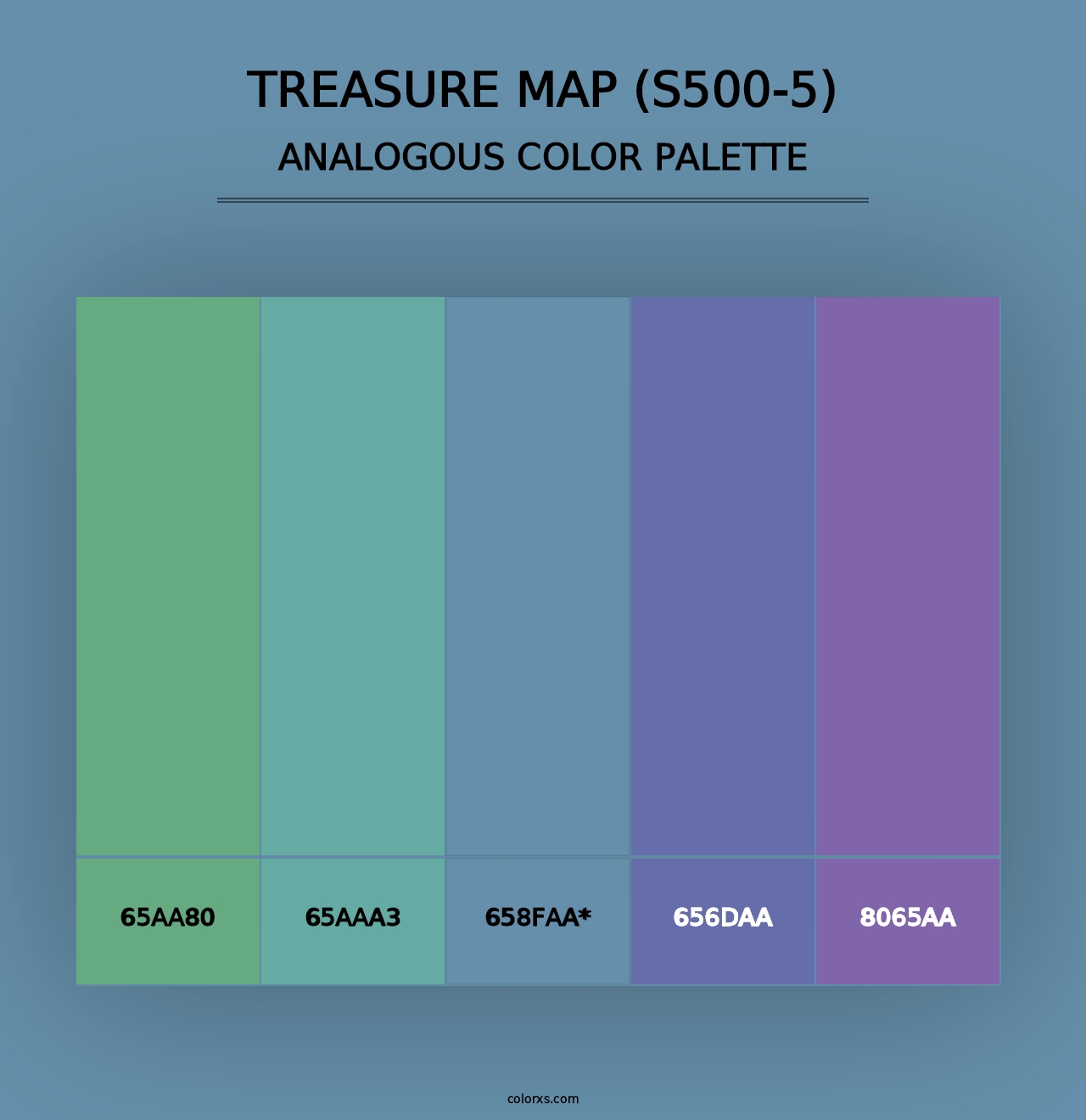 Treasure Map (S500-5) - Analogous Color Palette