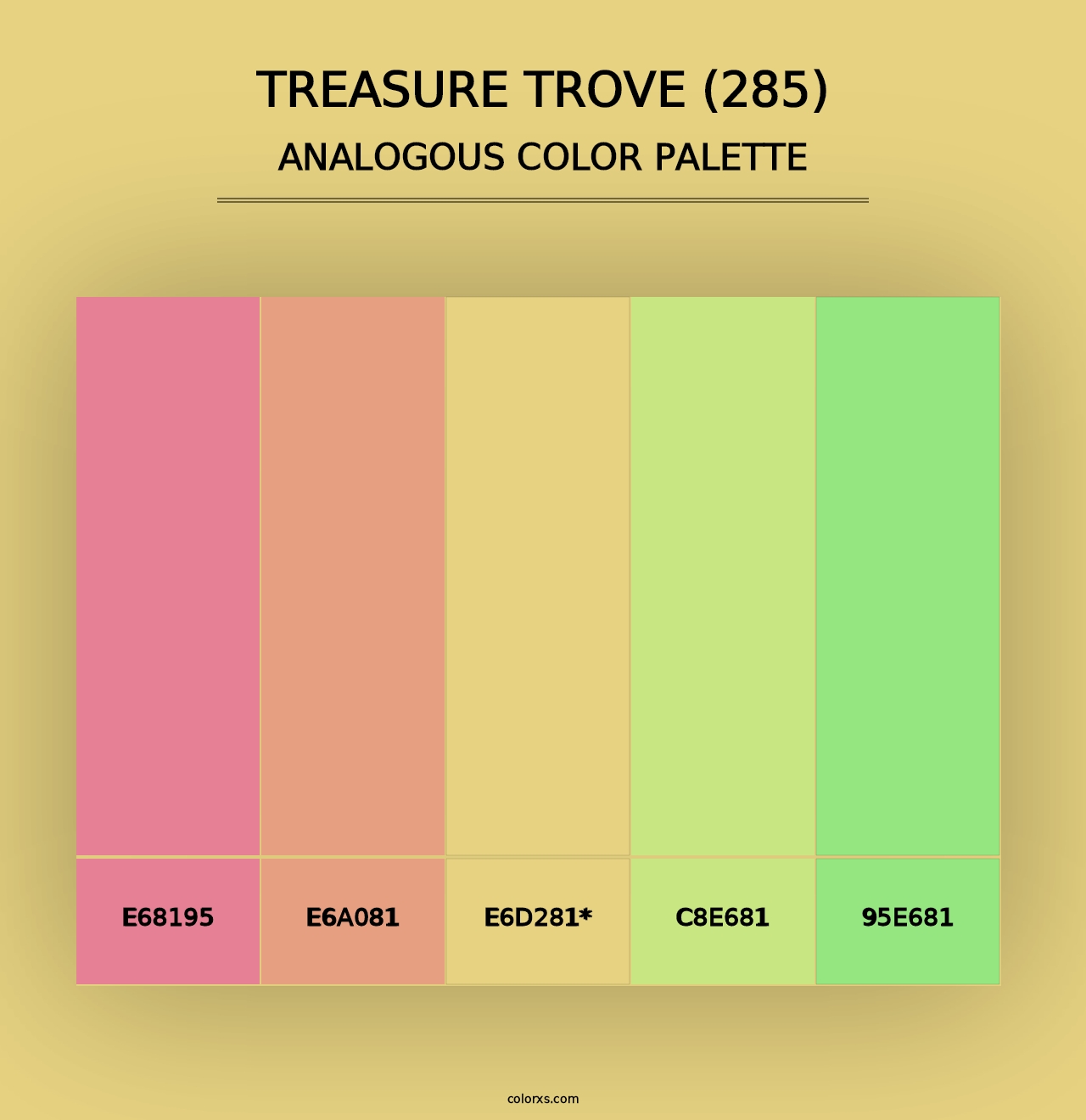 Treasure Trove (285) - Analogous Color Palette