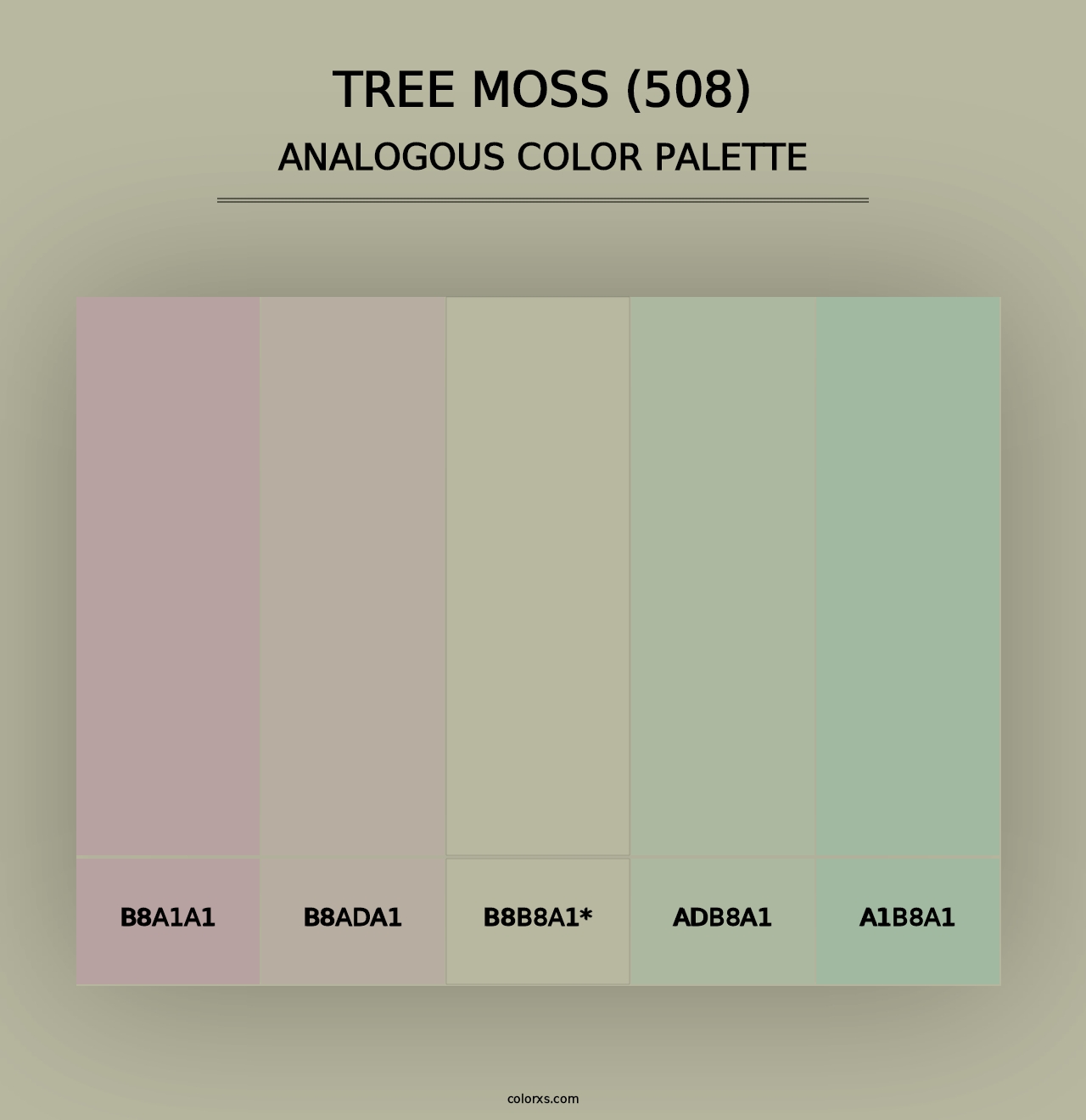 Tree Moss (508) - Analogous Color Palette