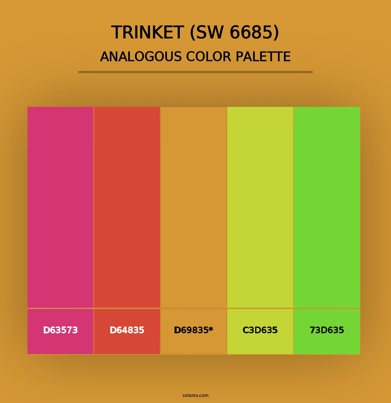 Trinket (SW 6685) - Analogous Color Palette