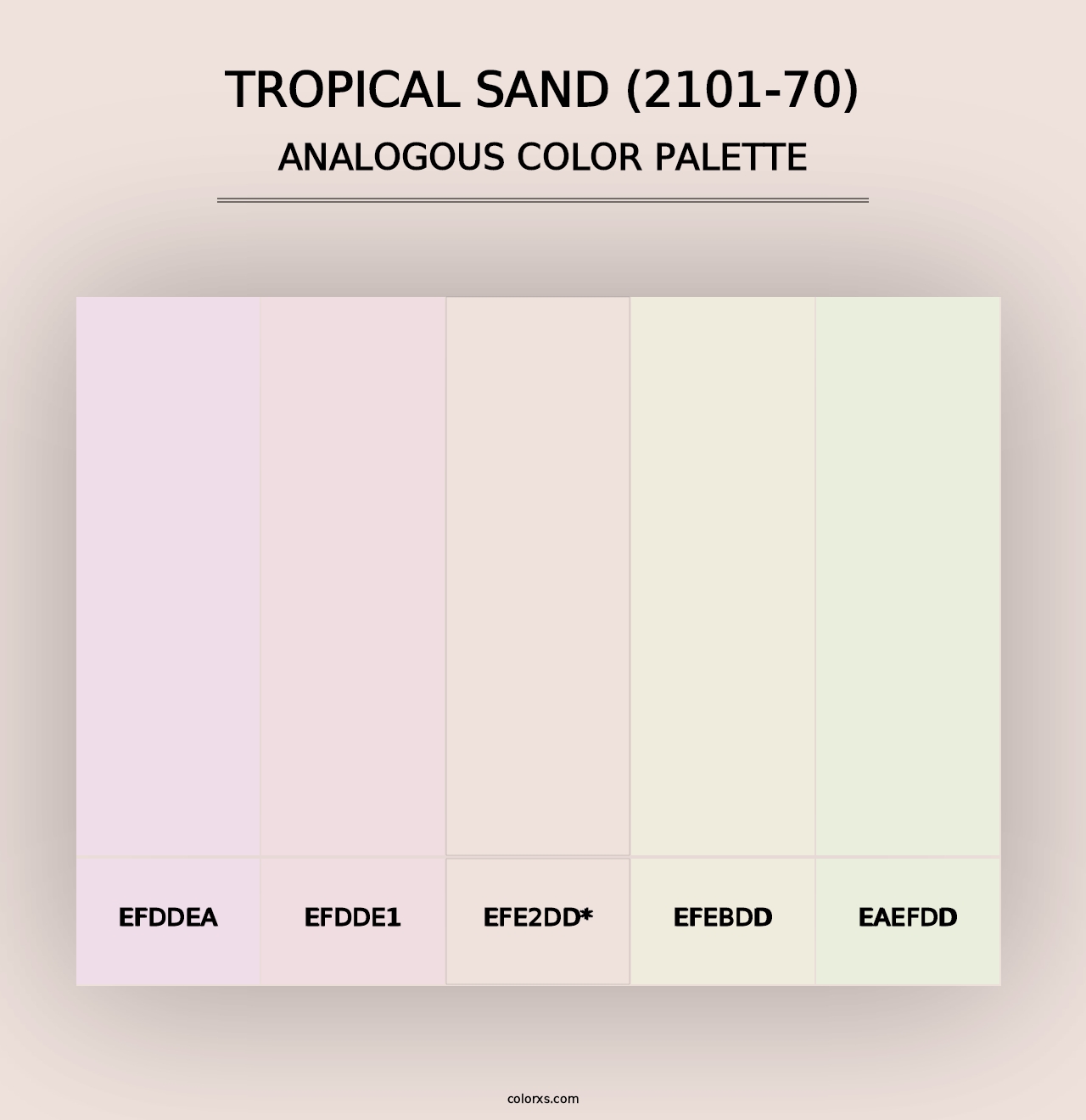 Tropical Sand (2101-70) - Analogous Color Palette