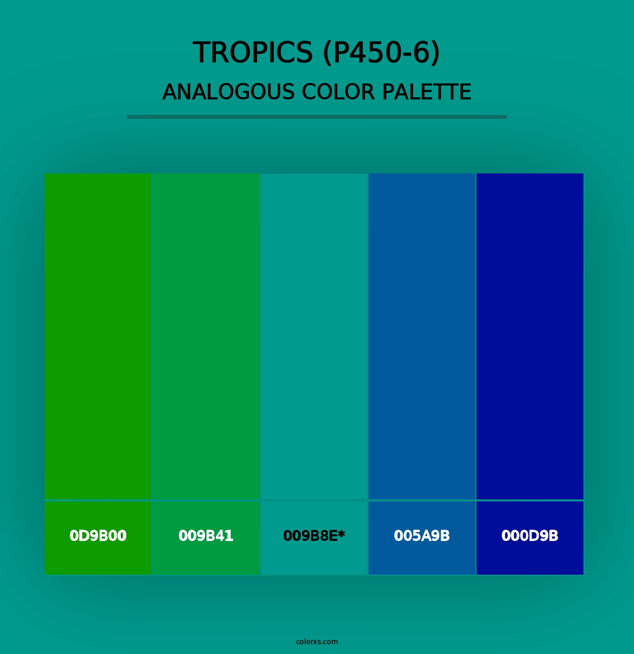 Tropics (P450-6) - Analogous Color Palette