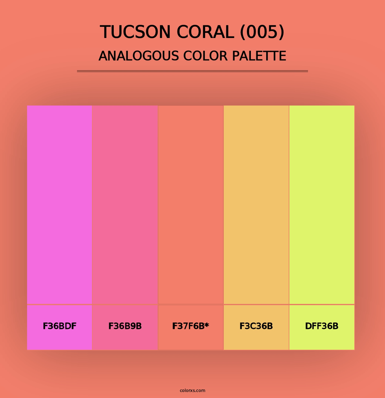 Tucson Coral (005) - Analogous Color Palette