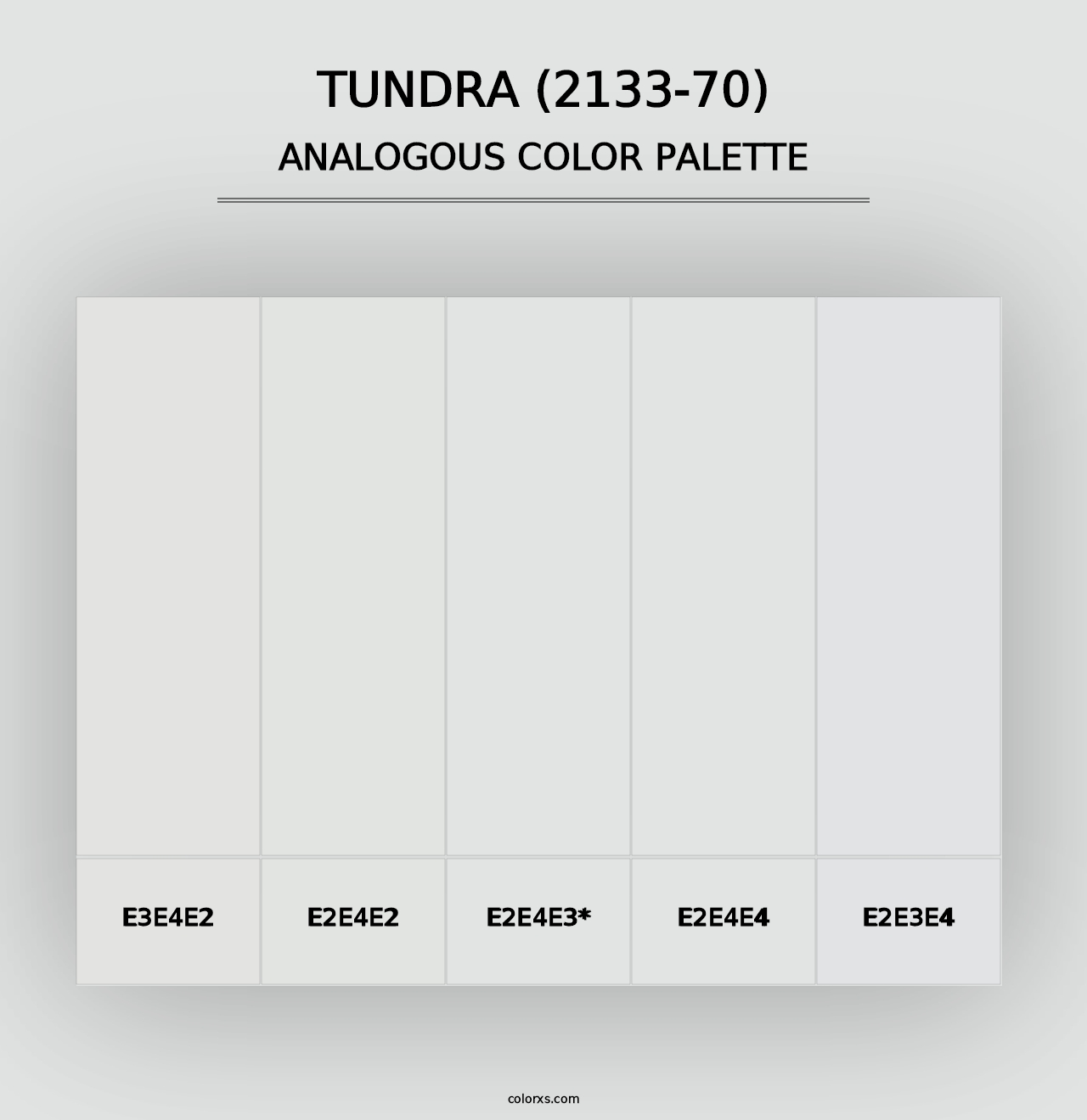 Tundra (2133-70) - Analogous Color Palette