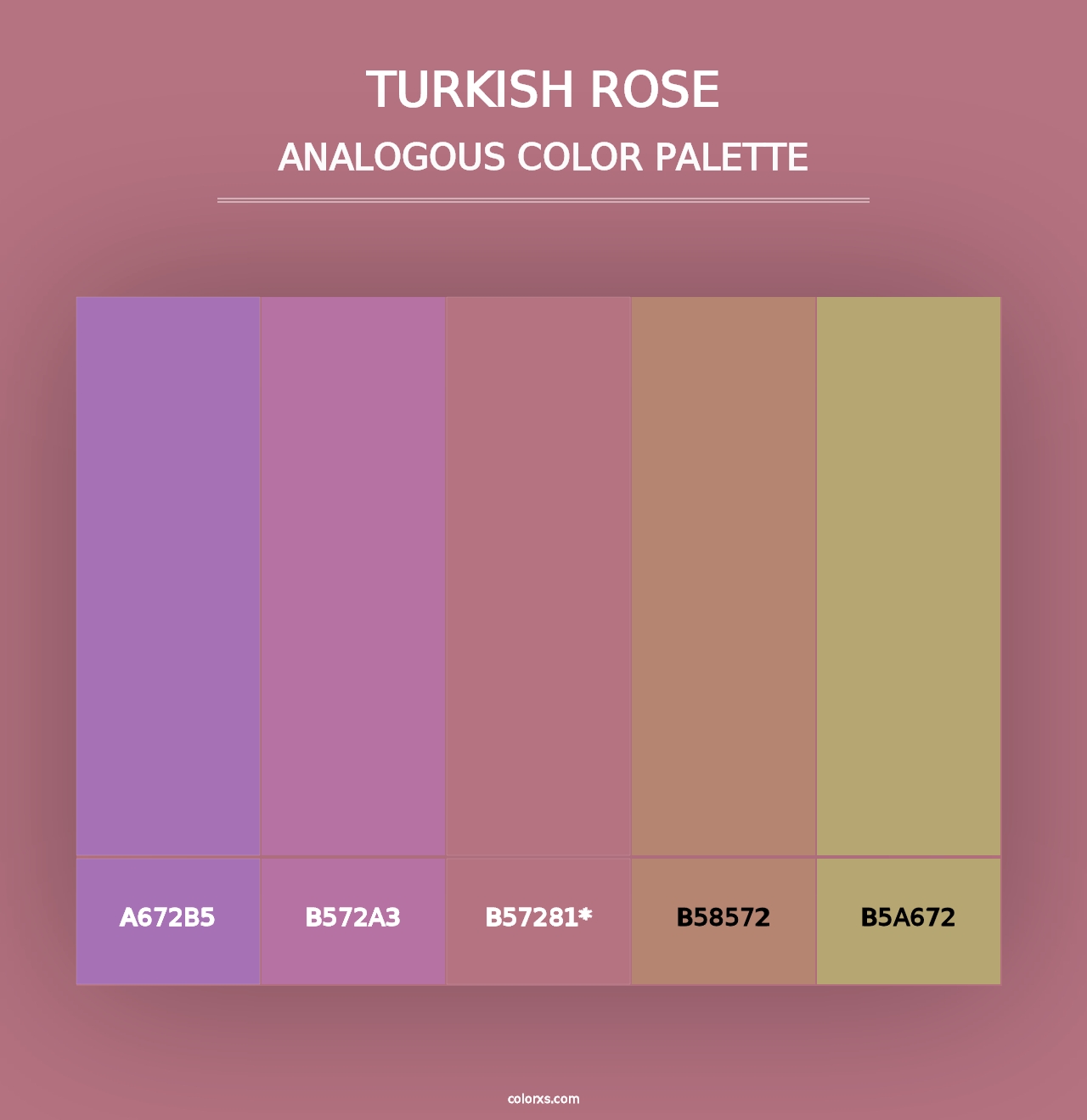 Turkish Rose - Analogous Color Palette