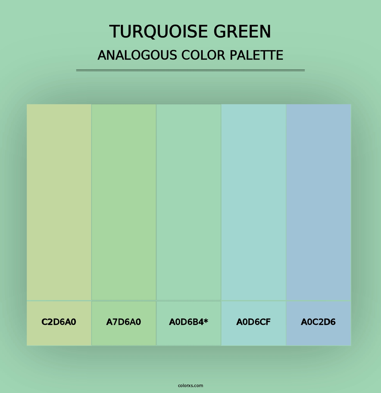 Turquoise Green - Analogous Color Palette