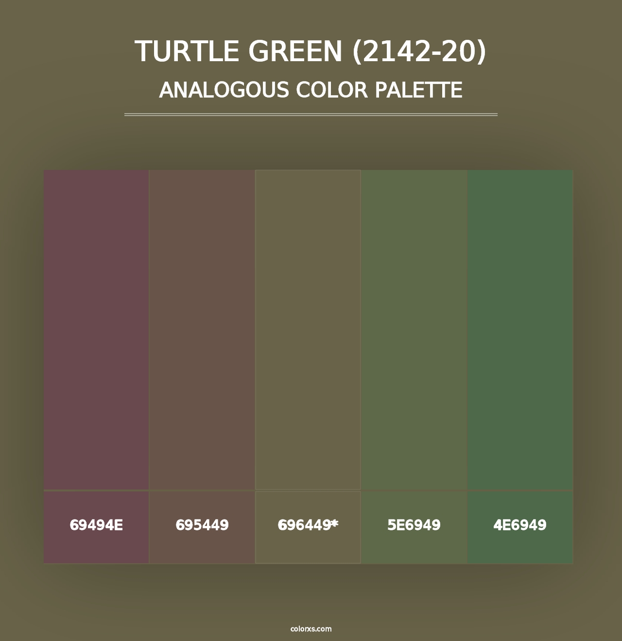 Turtle Green (2142-20) - Analogous Color Palette