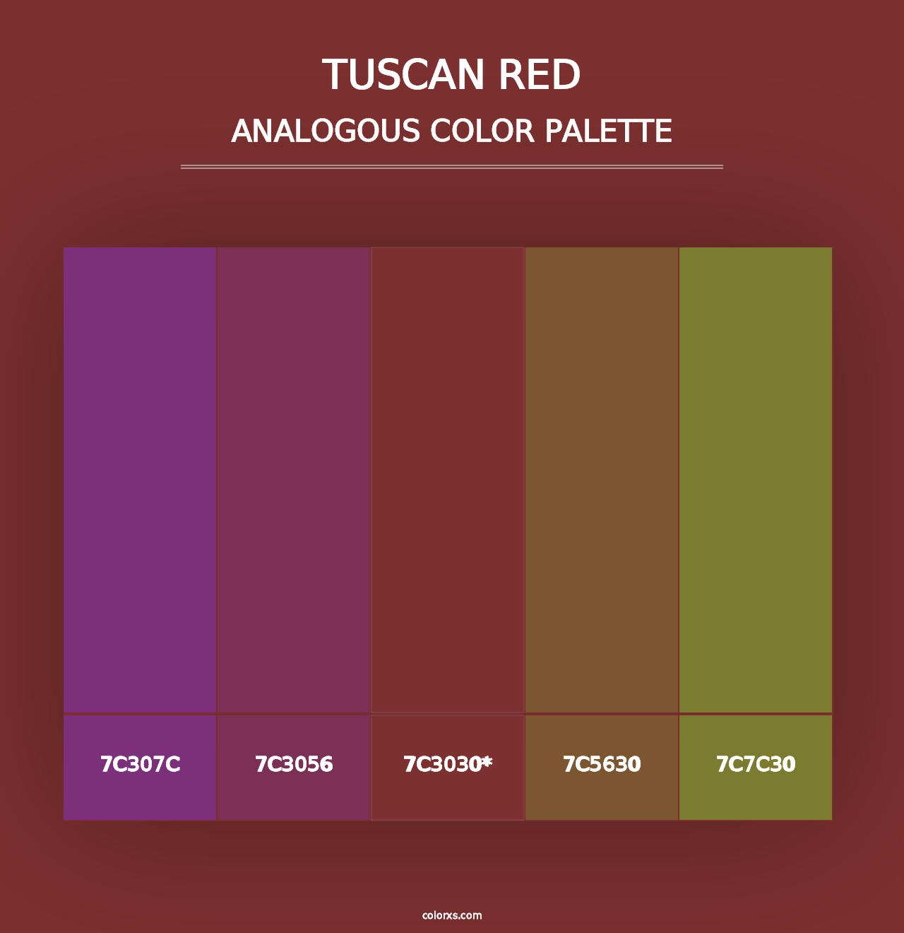 Tuscan Red - Analogous Color Palette