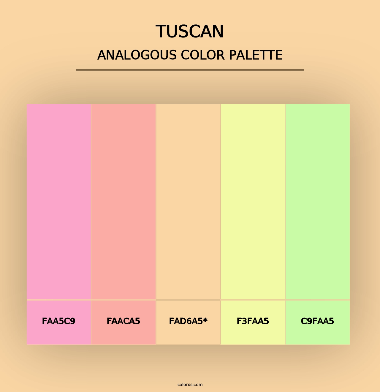 Tuscan - Analogous Color Palette