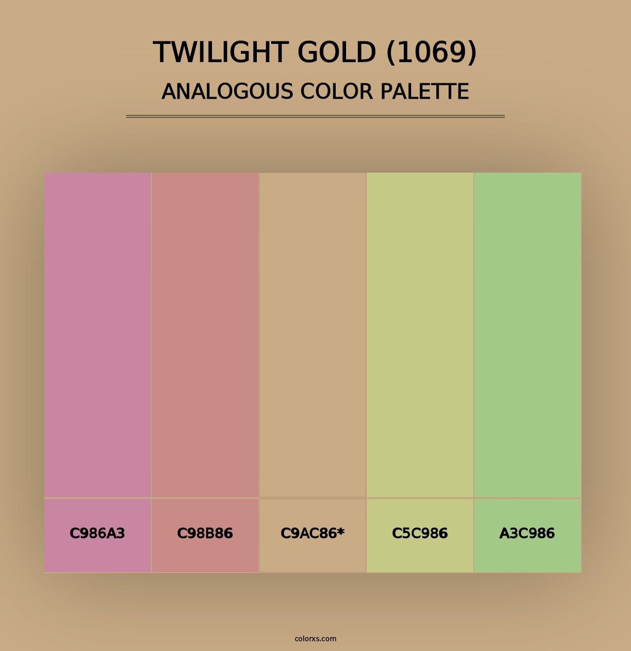 Twilight Gold (1069) - Analogous Color Palette