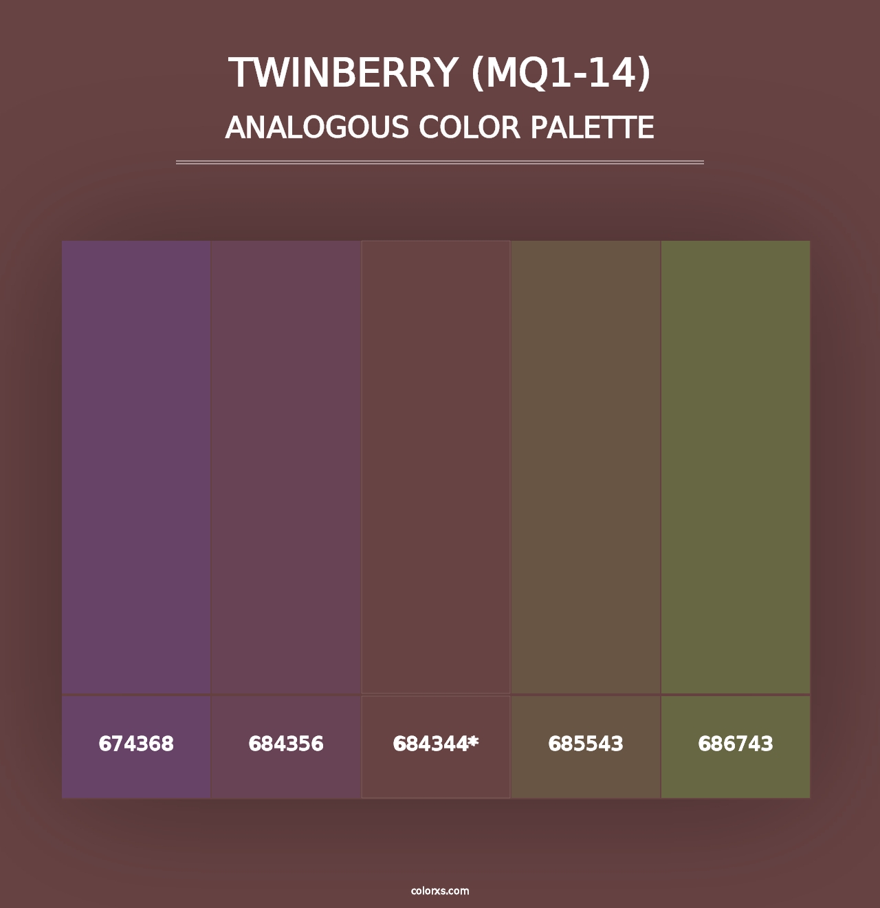 Twinberry (MQ1-14) - Analogous Color Palette